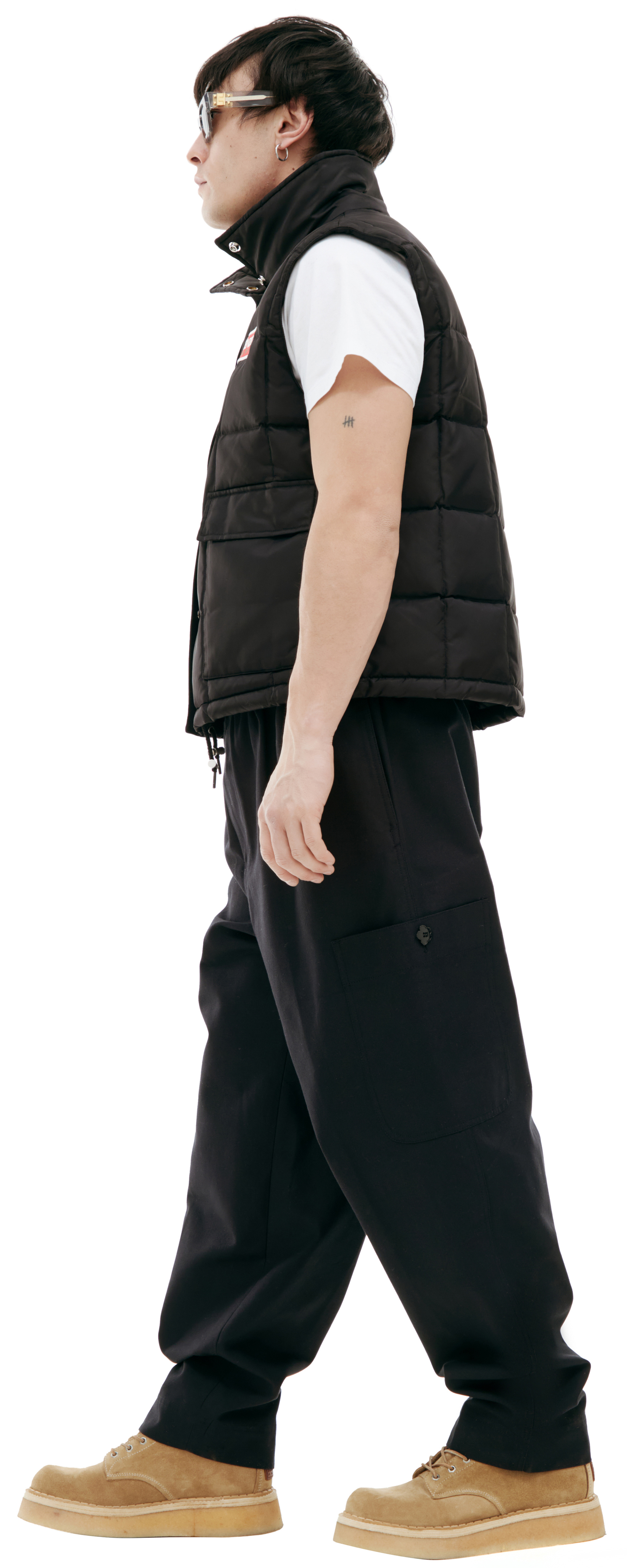 KENZO Дутый жилет с логотипом