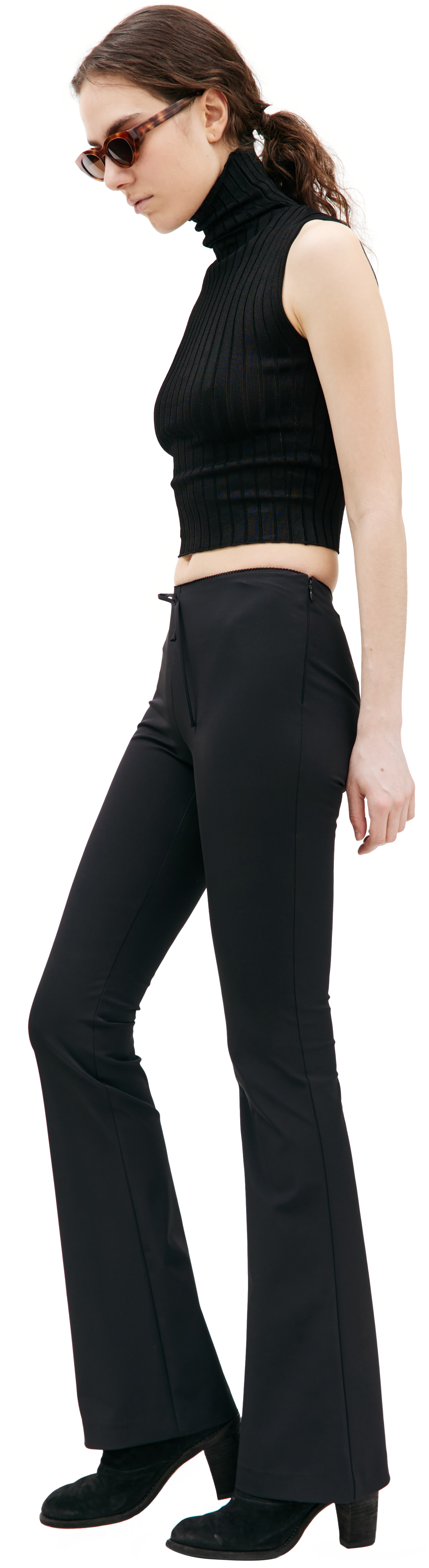 Marni Черный топ с высоким горлом