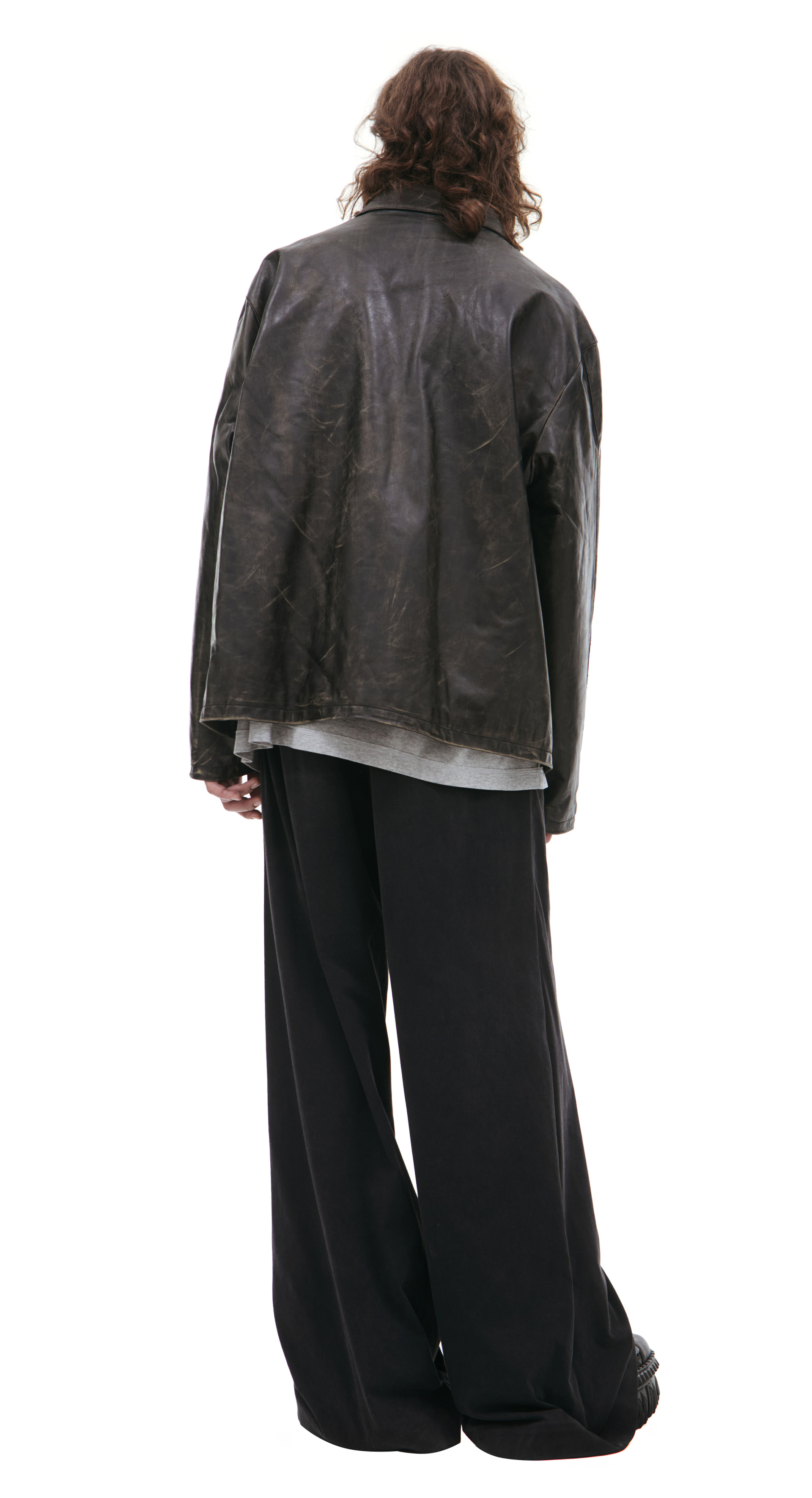 VETEMENTS Черная куртка из кожи