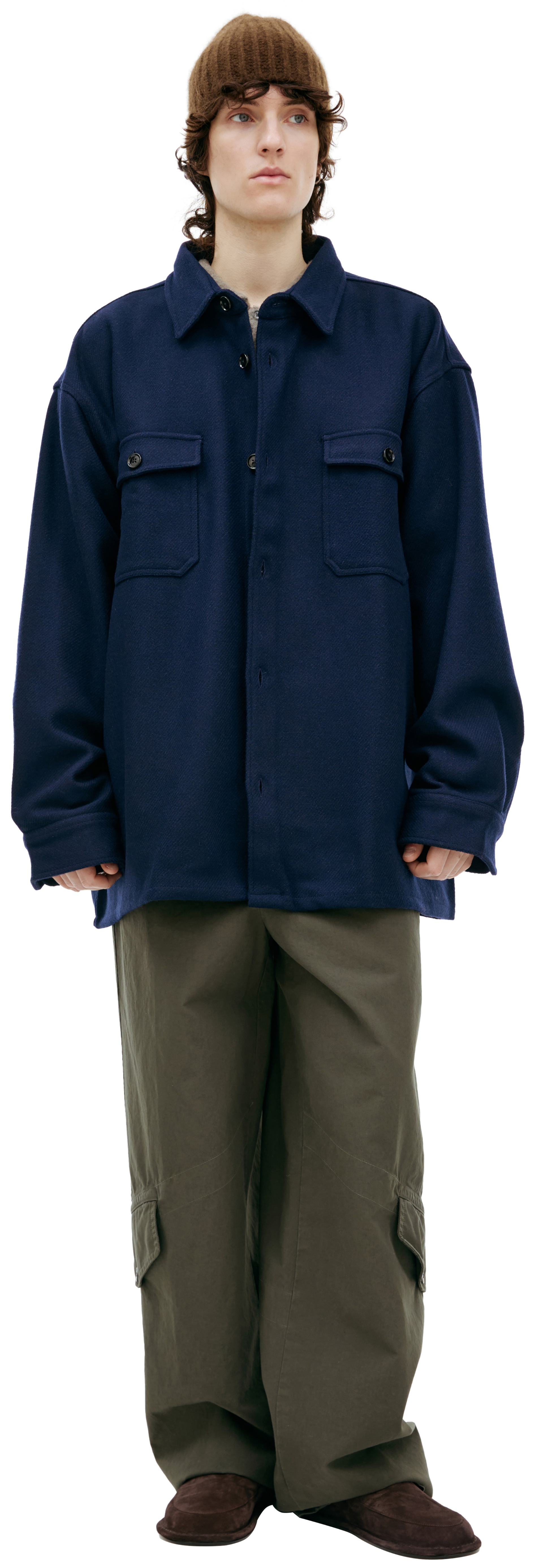 AMI PARIS Рубашка с накладными карманами