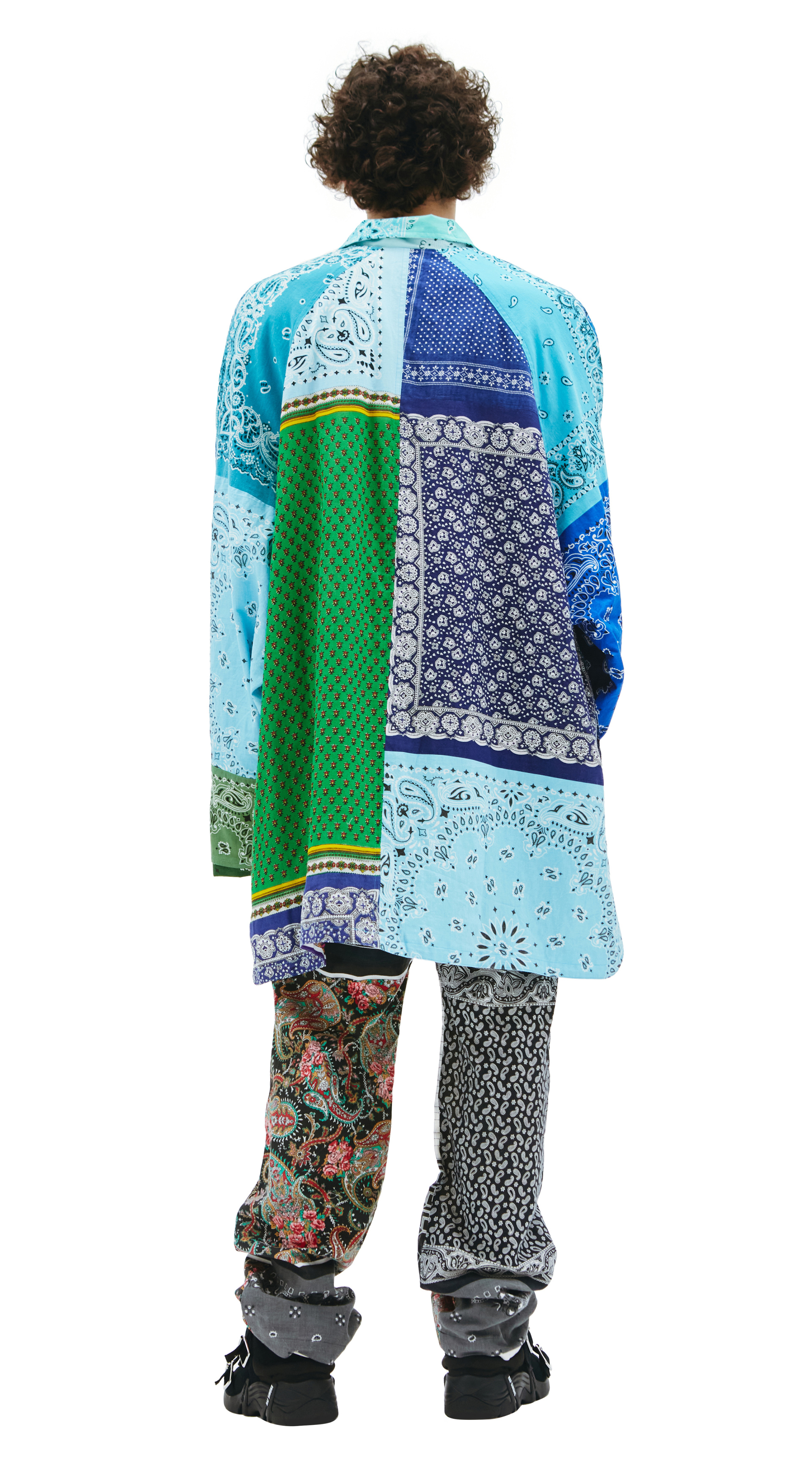 Children of the discordance Оверсайз куртка с нашивками из бандан