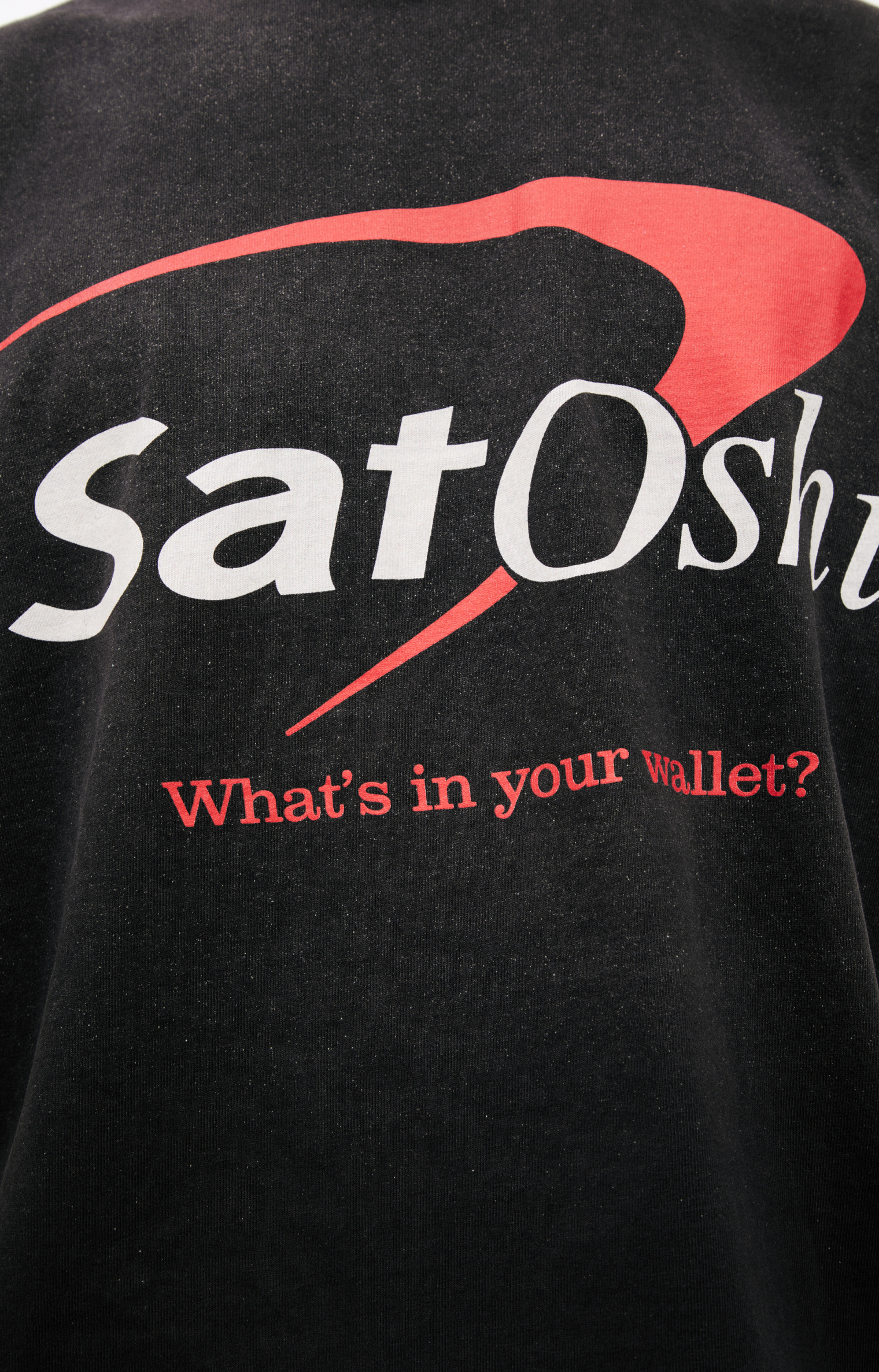 Satoshi Nakamoto Черная футболка с логотипом