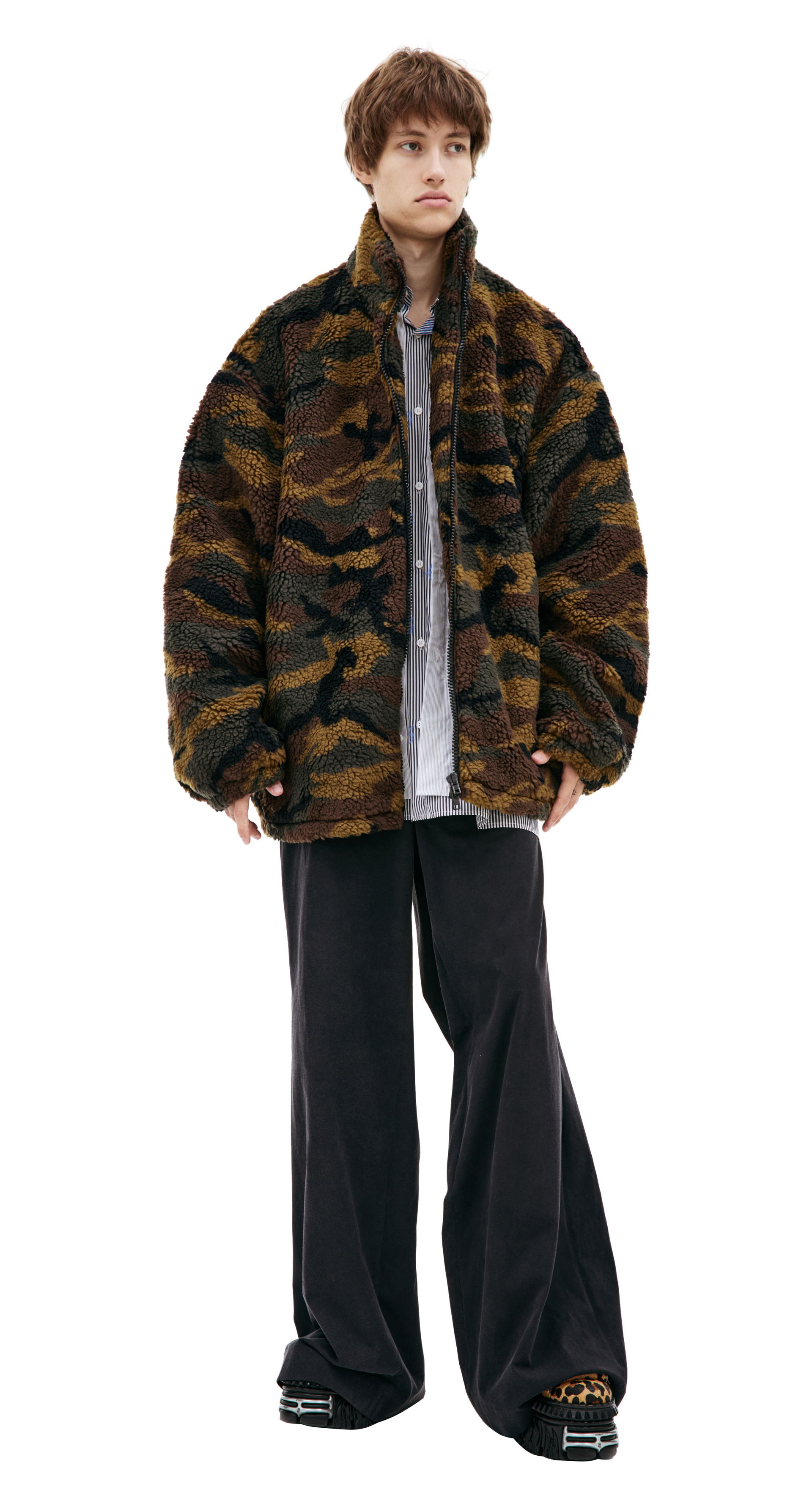 VETEMENTS Флисовая куртка на молнии