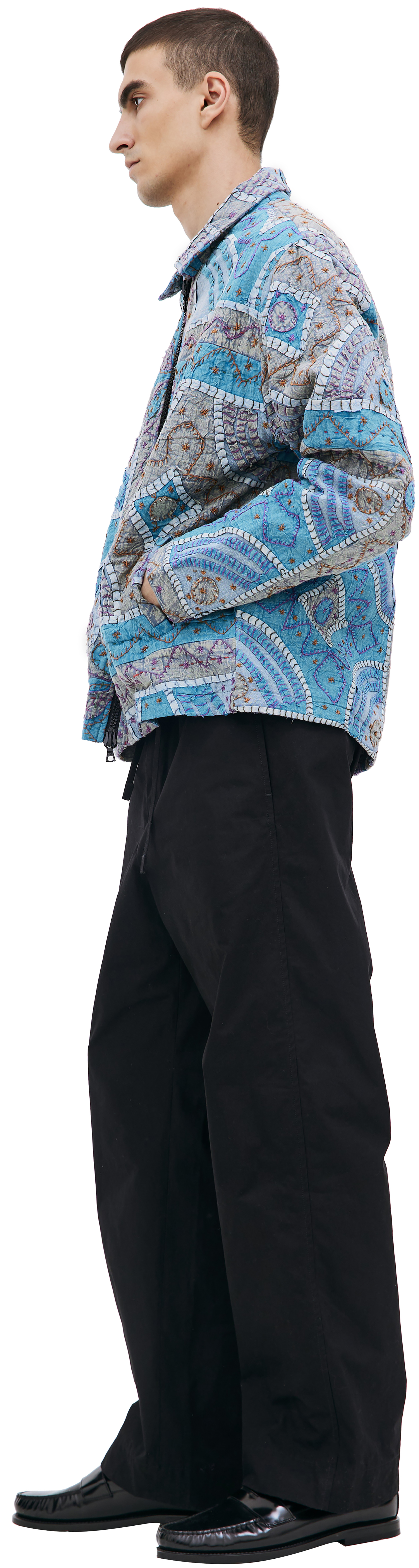 KARU RESEARCH Стеганая куртка с ручной вышивкой