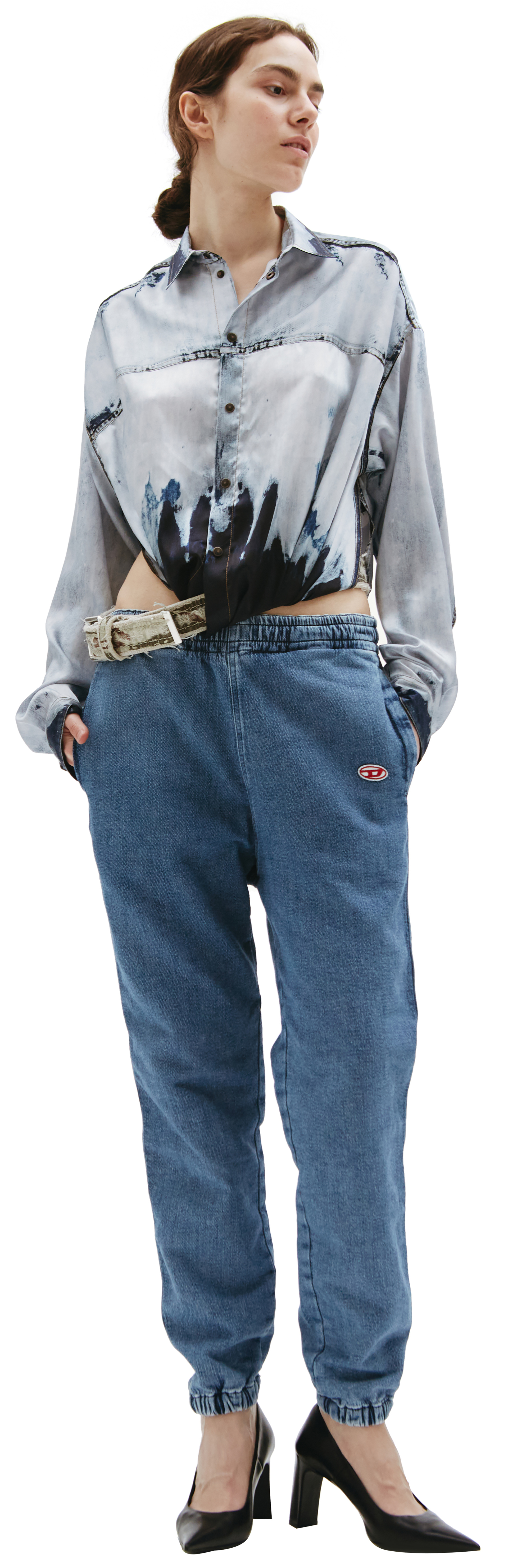 Diesel Джинсы с вышивкой логотипа