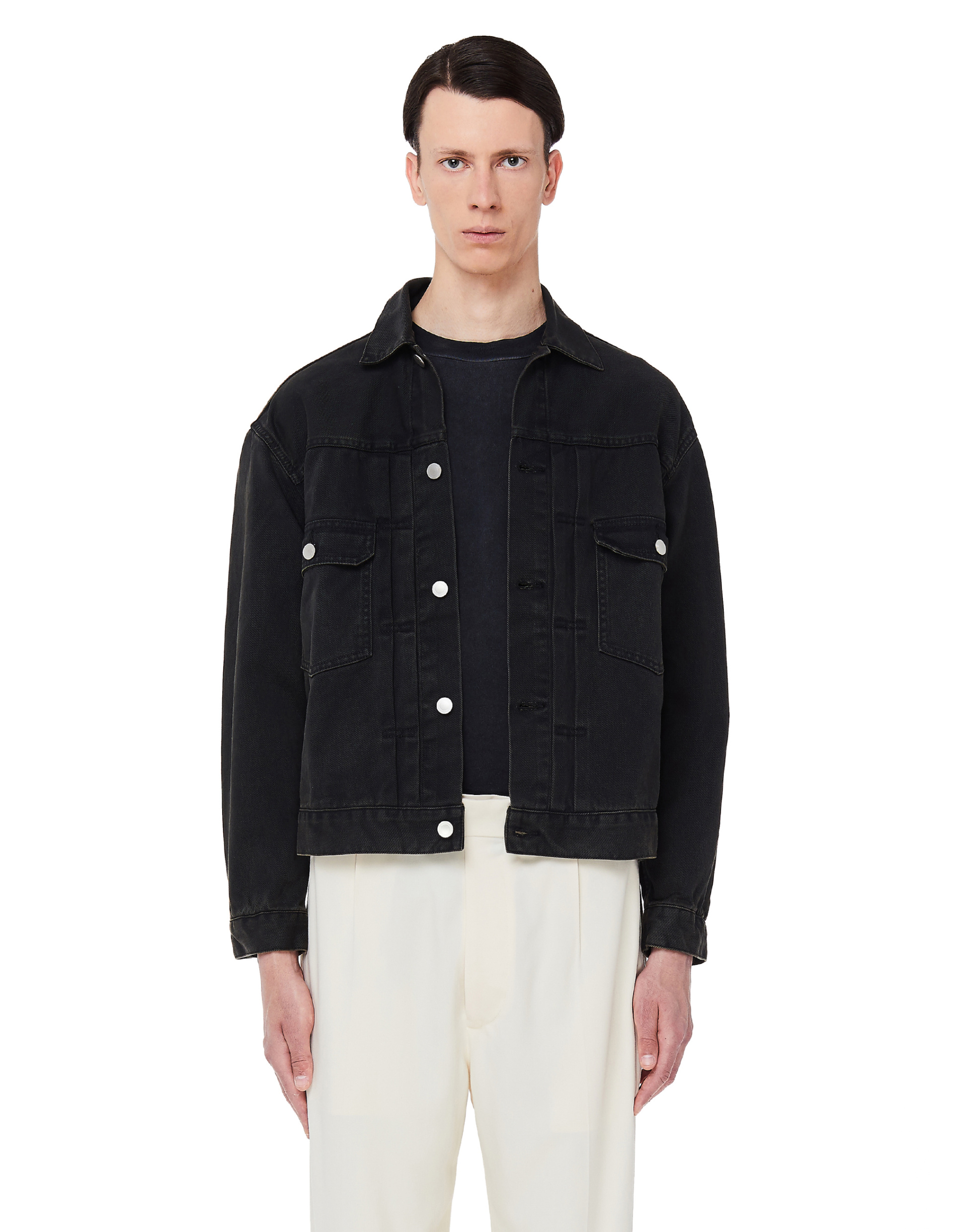 John Elliott Черная джинсовая куртка