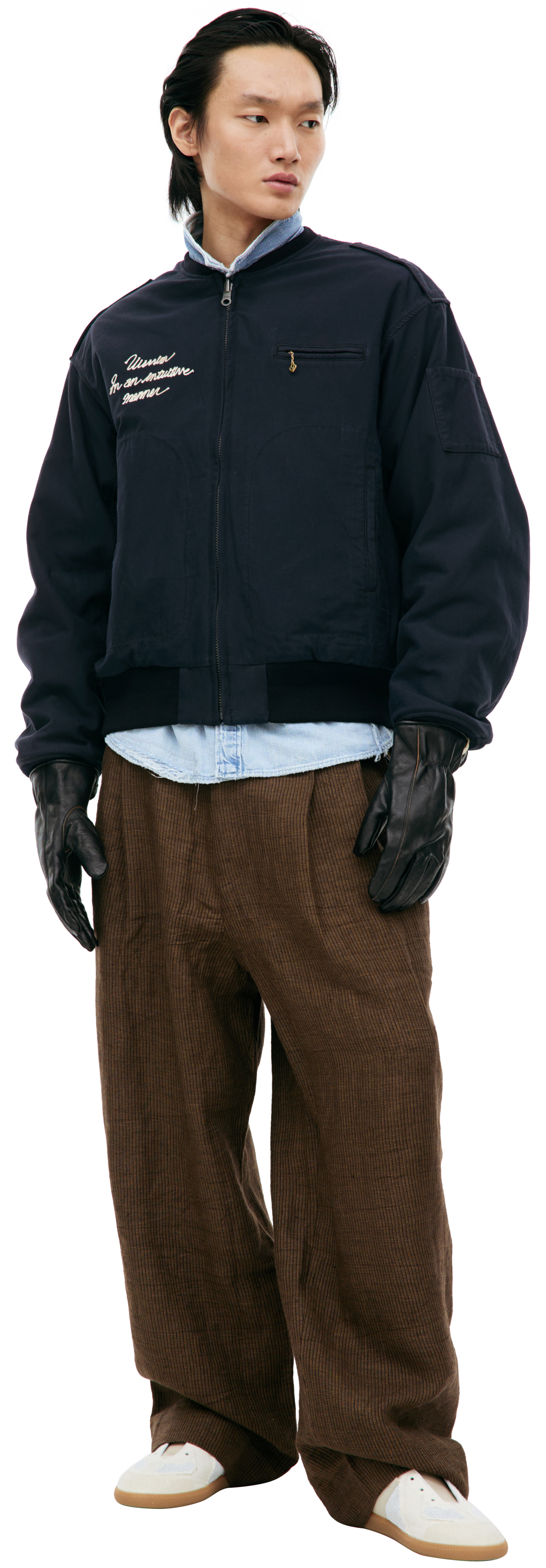 visvim Двусторонний бомбер с вышивкой