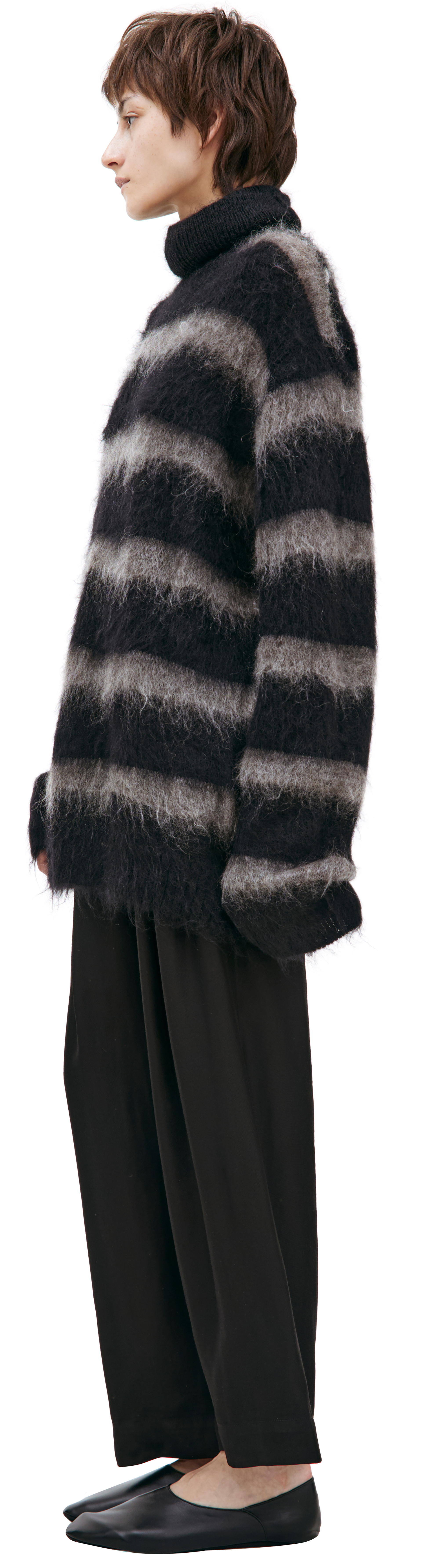 Yohji Yamamoto Шерстяной свитер в полоску