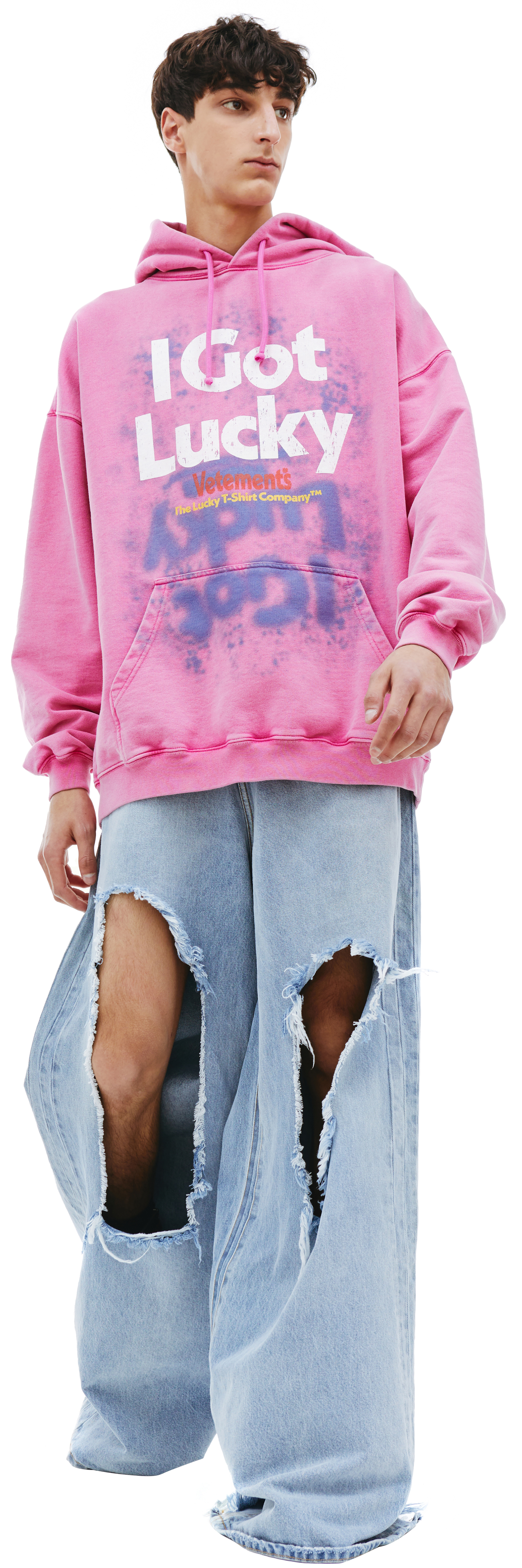 VETEMENTS Оверсайз худи \'I got Lucky\'