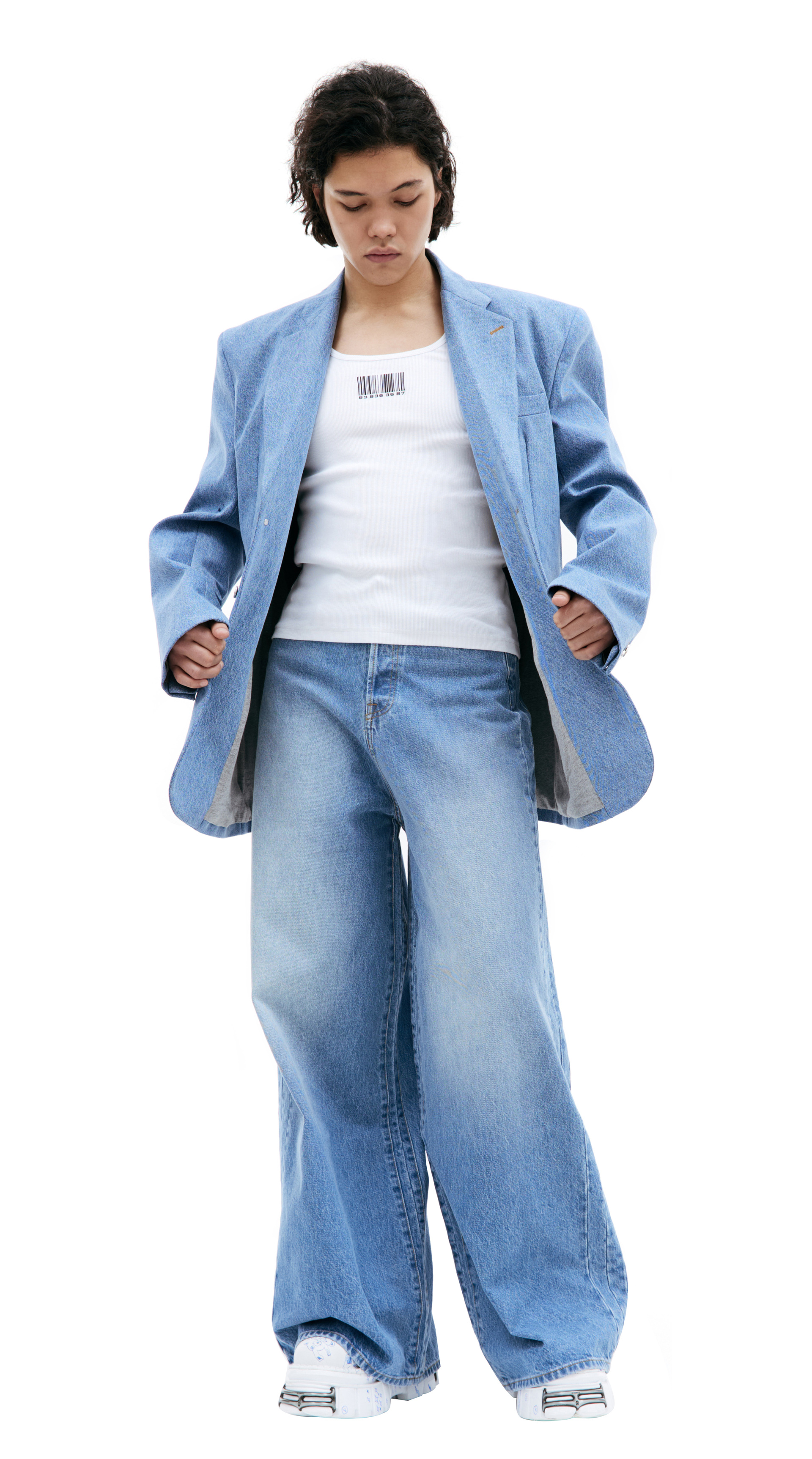 VETEMENTS Оверсайз пиджак из денима