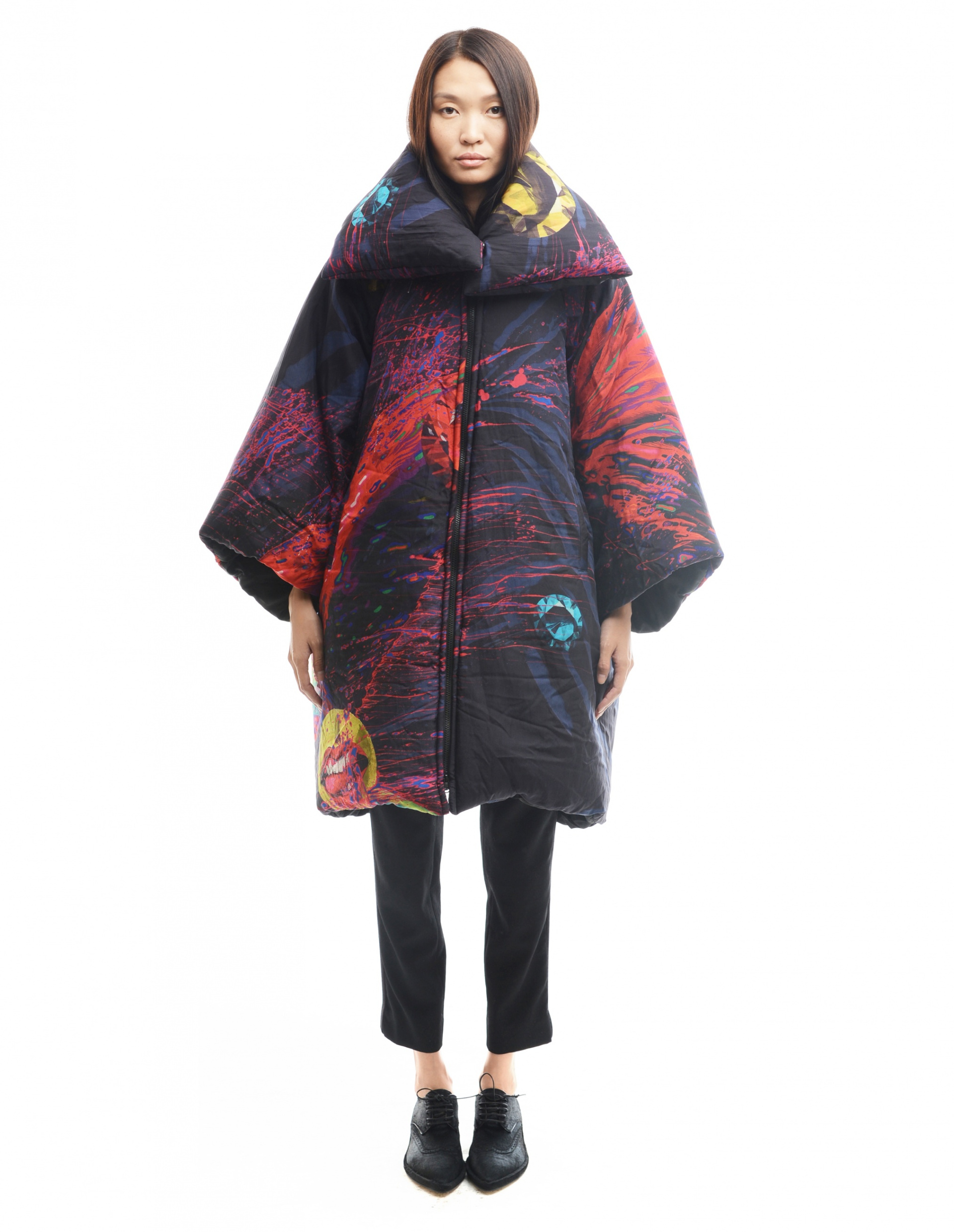 Yohji Yamamoto Шелковый пуховик