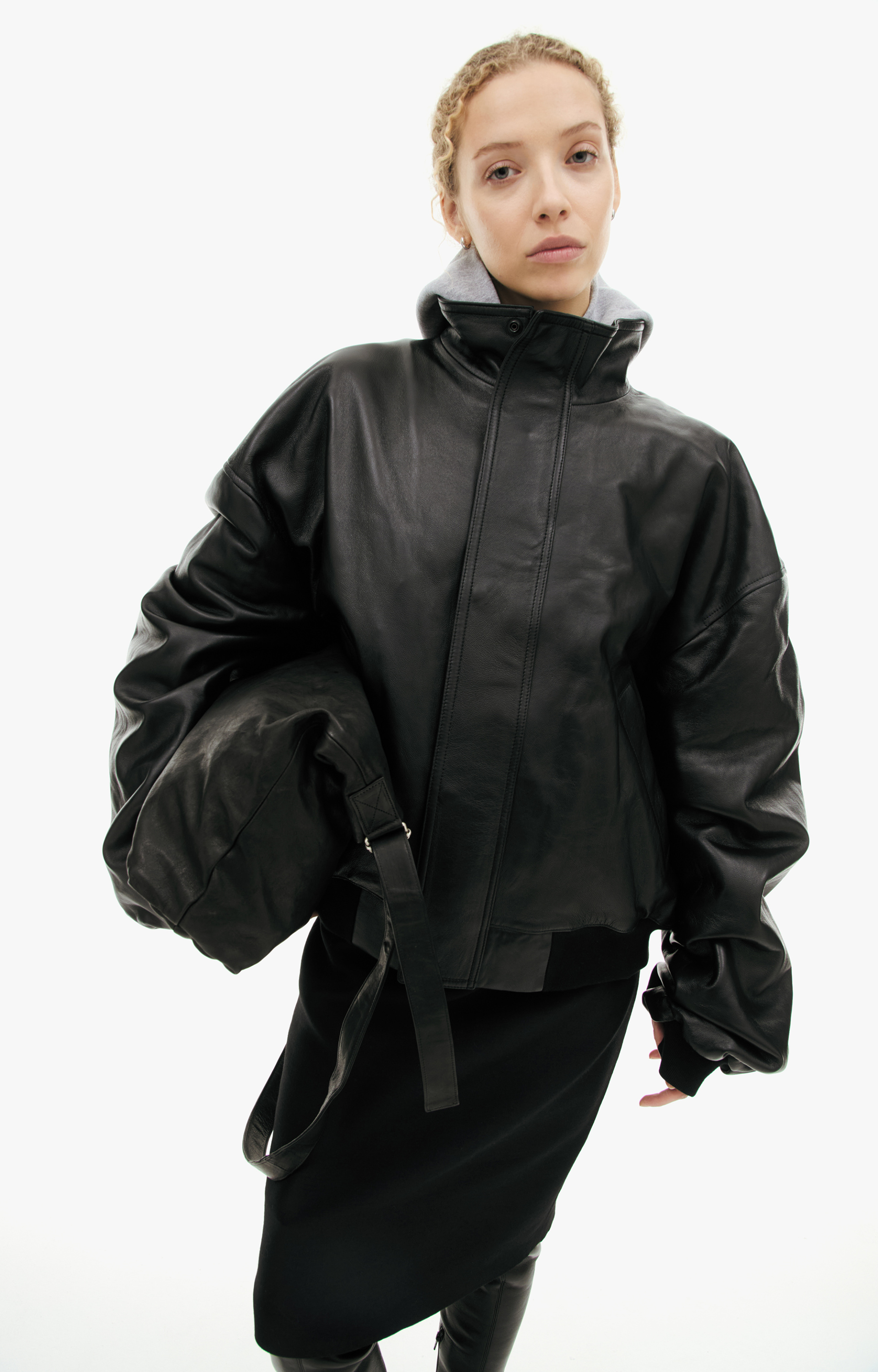 Balenciaga Черная куртка из кожи