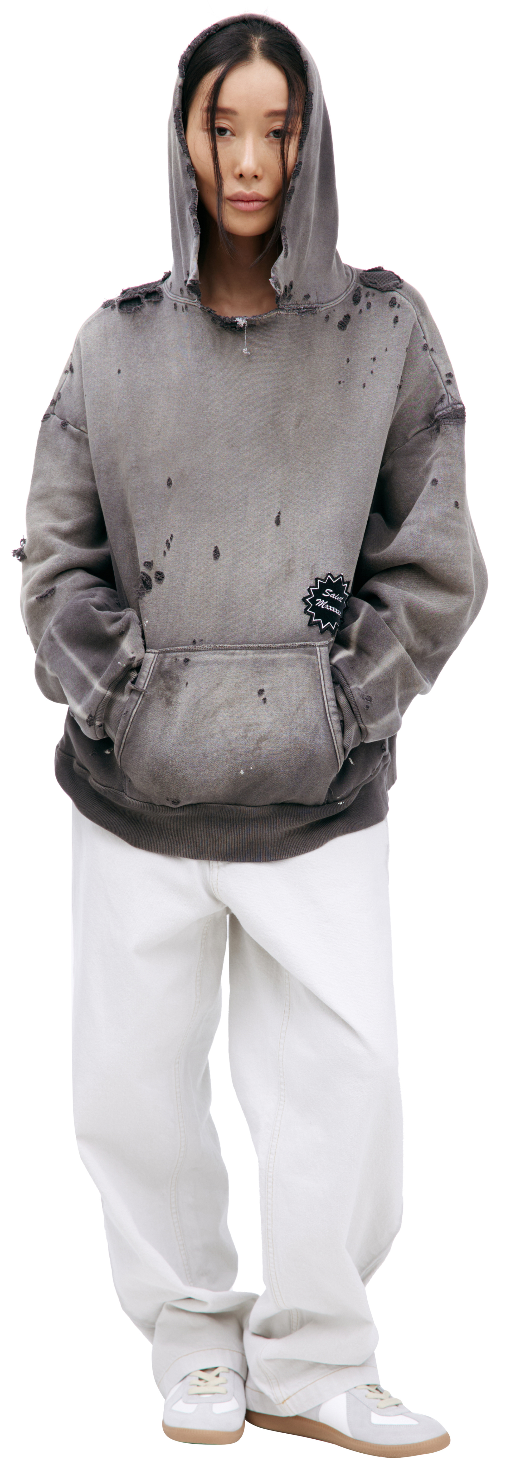 Saint Mxxxxxx Рваное худи