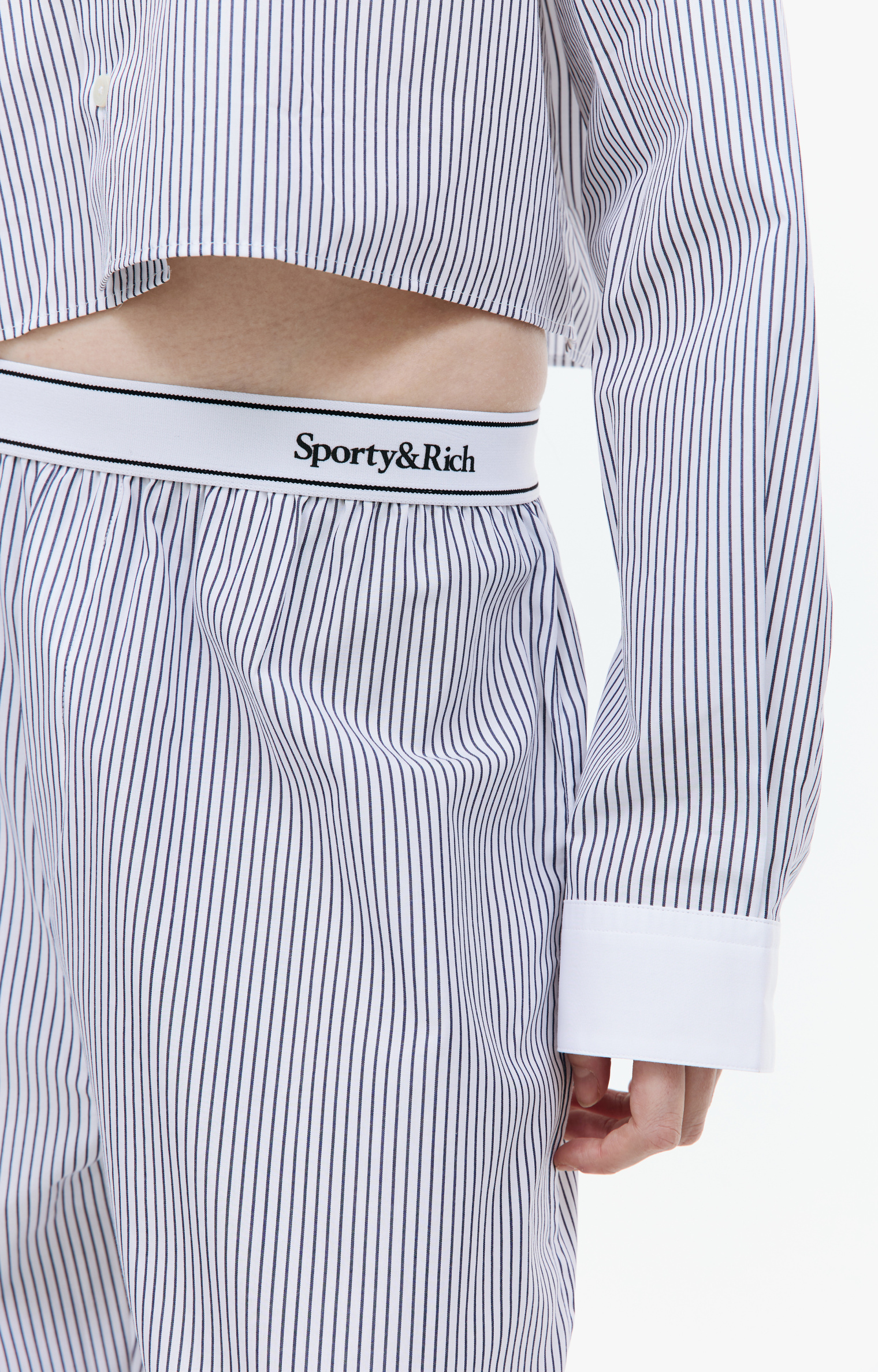 SPORTY & RICH Пижамные брюки в полоску