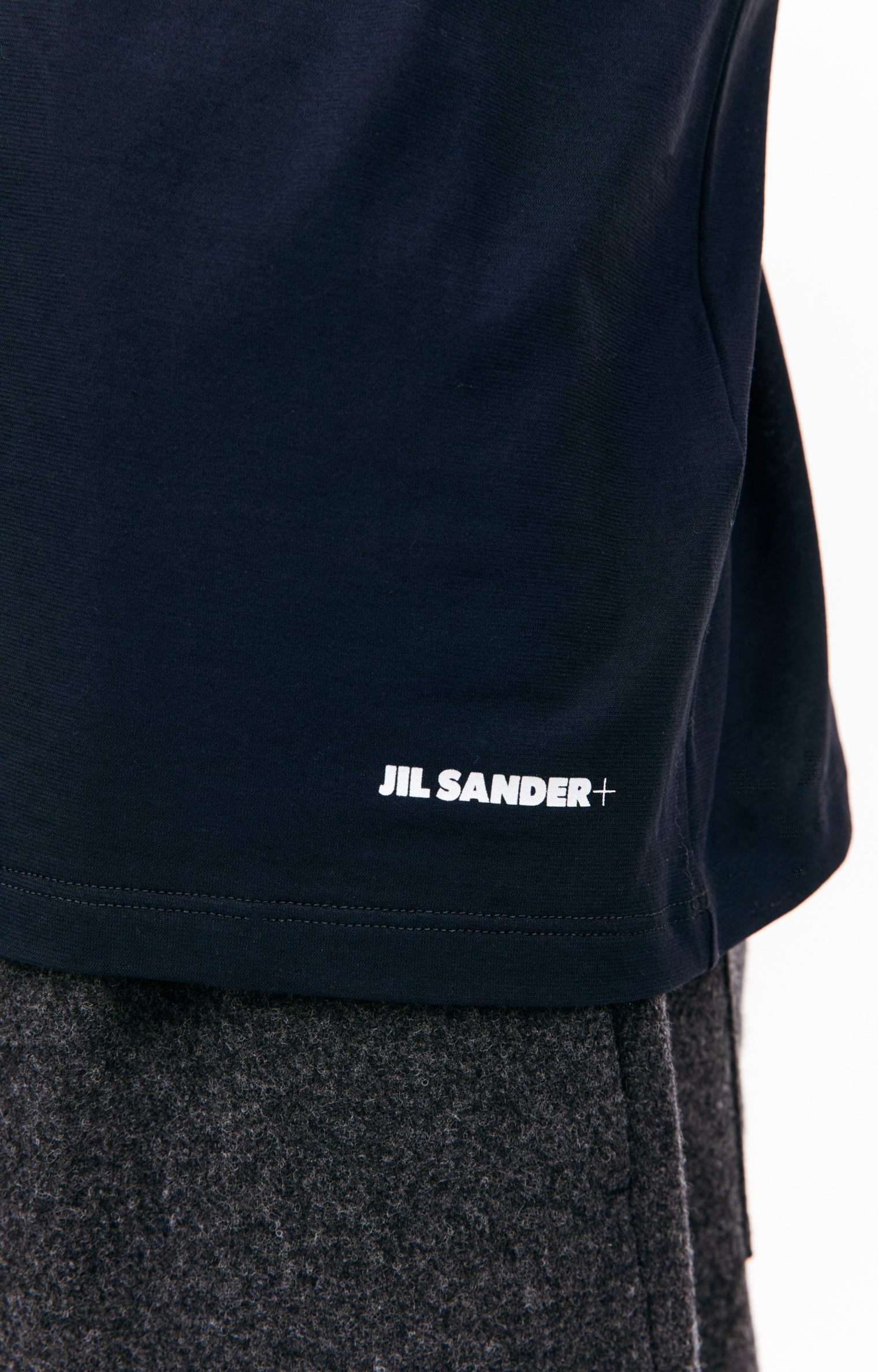 Jil Sander Полупрозрачная футболка из хлопка