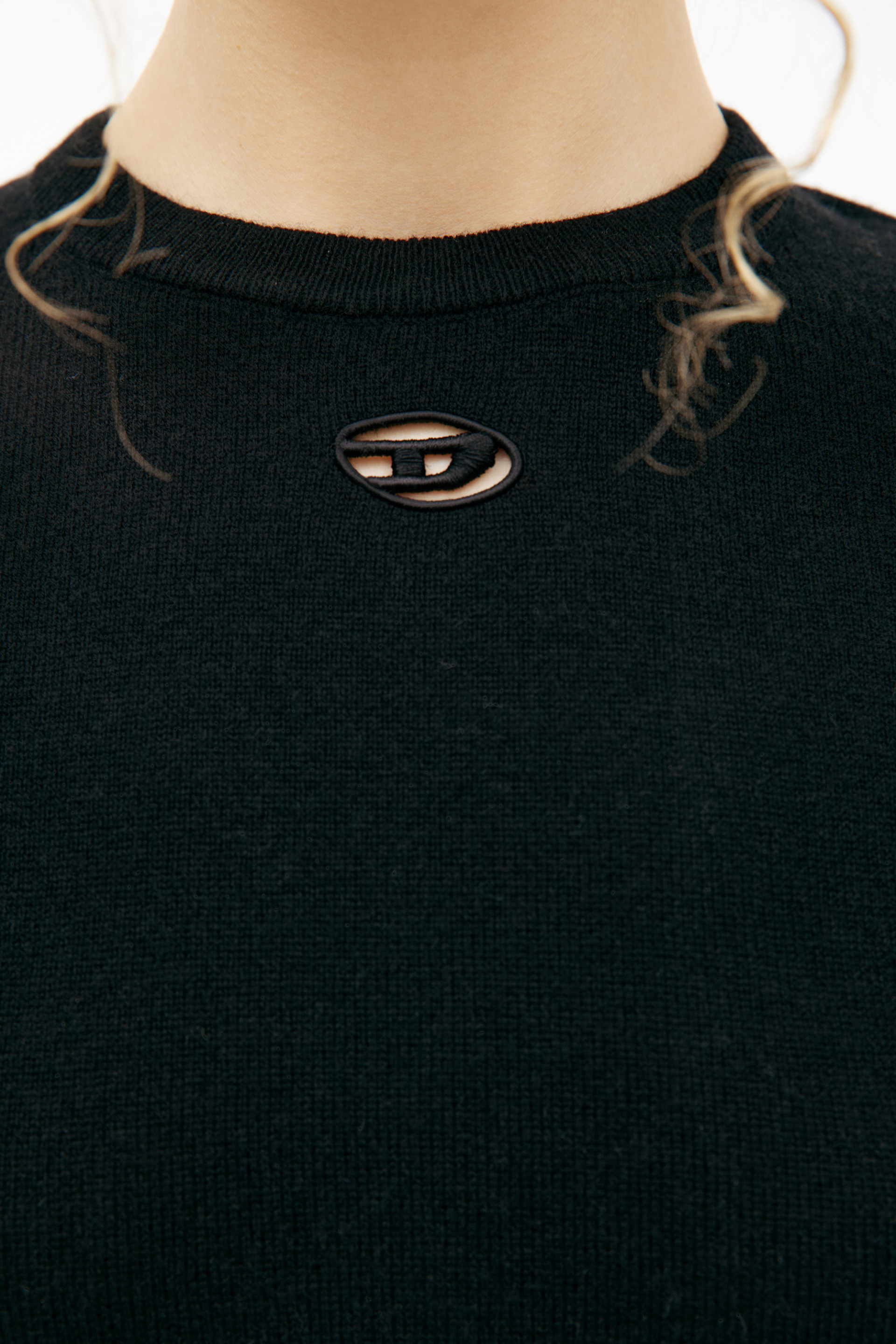 Diesel Черный свитер из шерсти