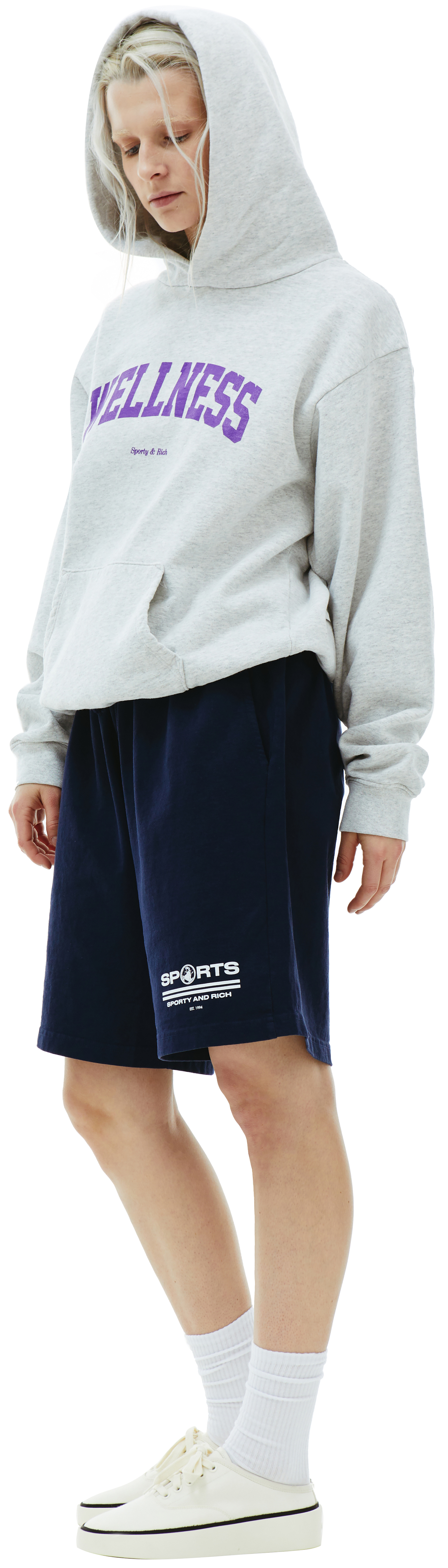 SPORTY & RICH Худи с принтом Wellness