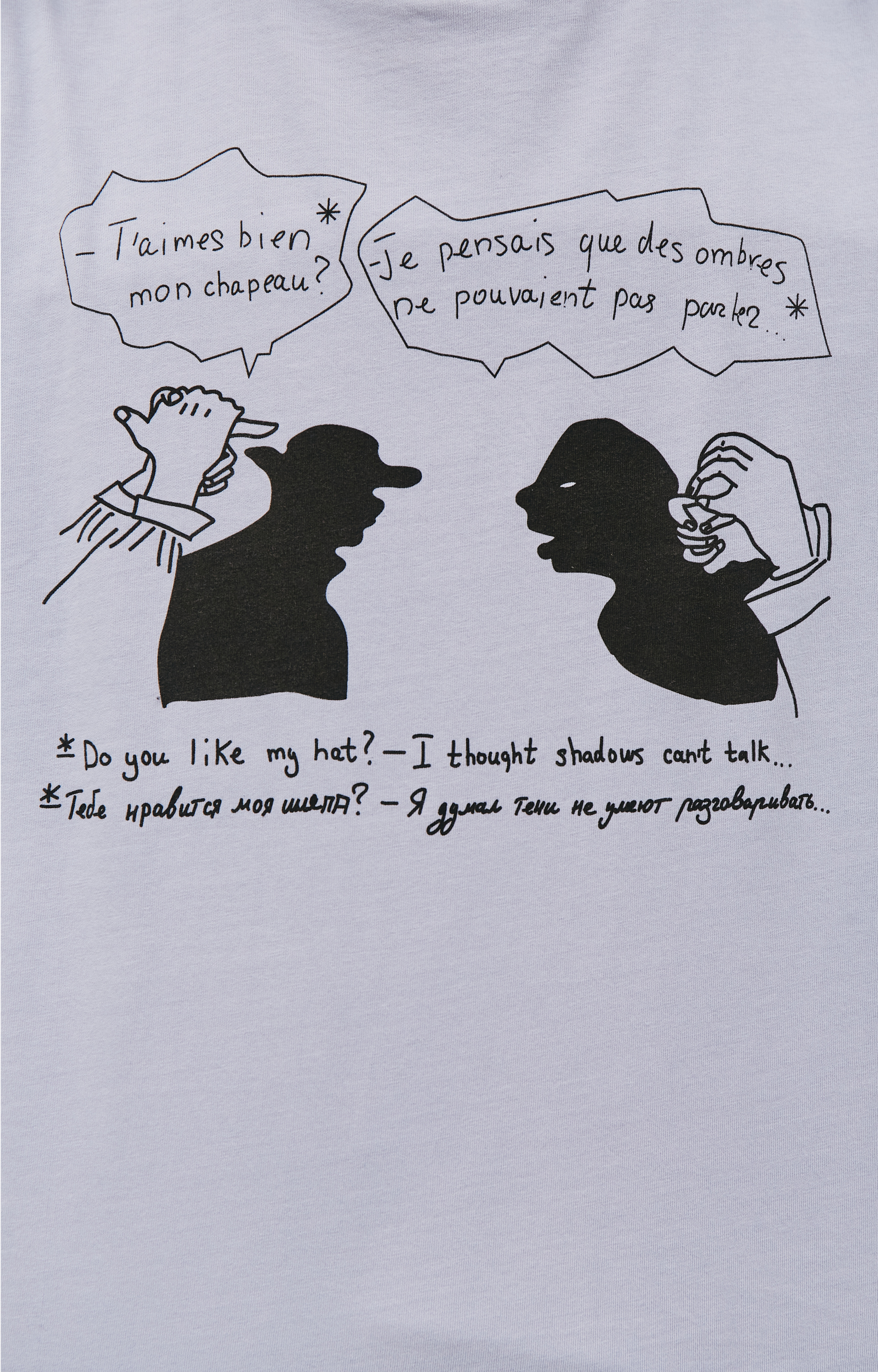 Vojettes Хлопковая футболка с принтом Диалог