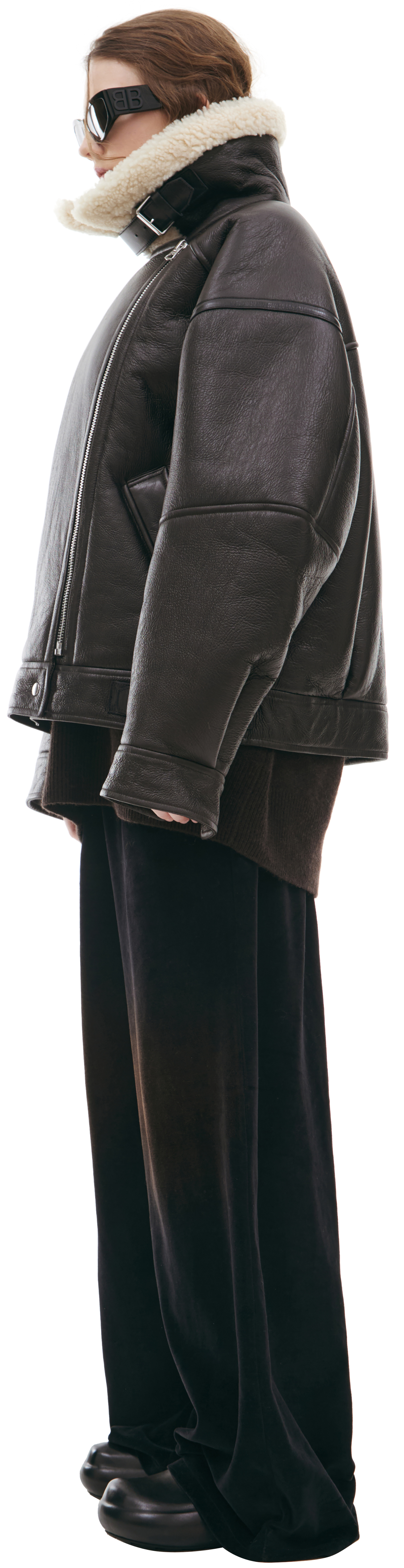 Acne Studios Дубленка-авиатор с шерстью