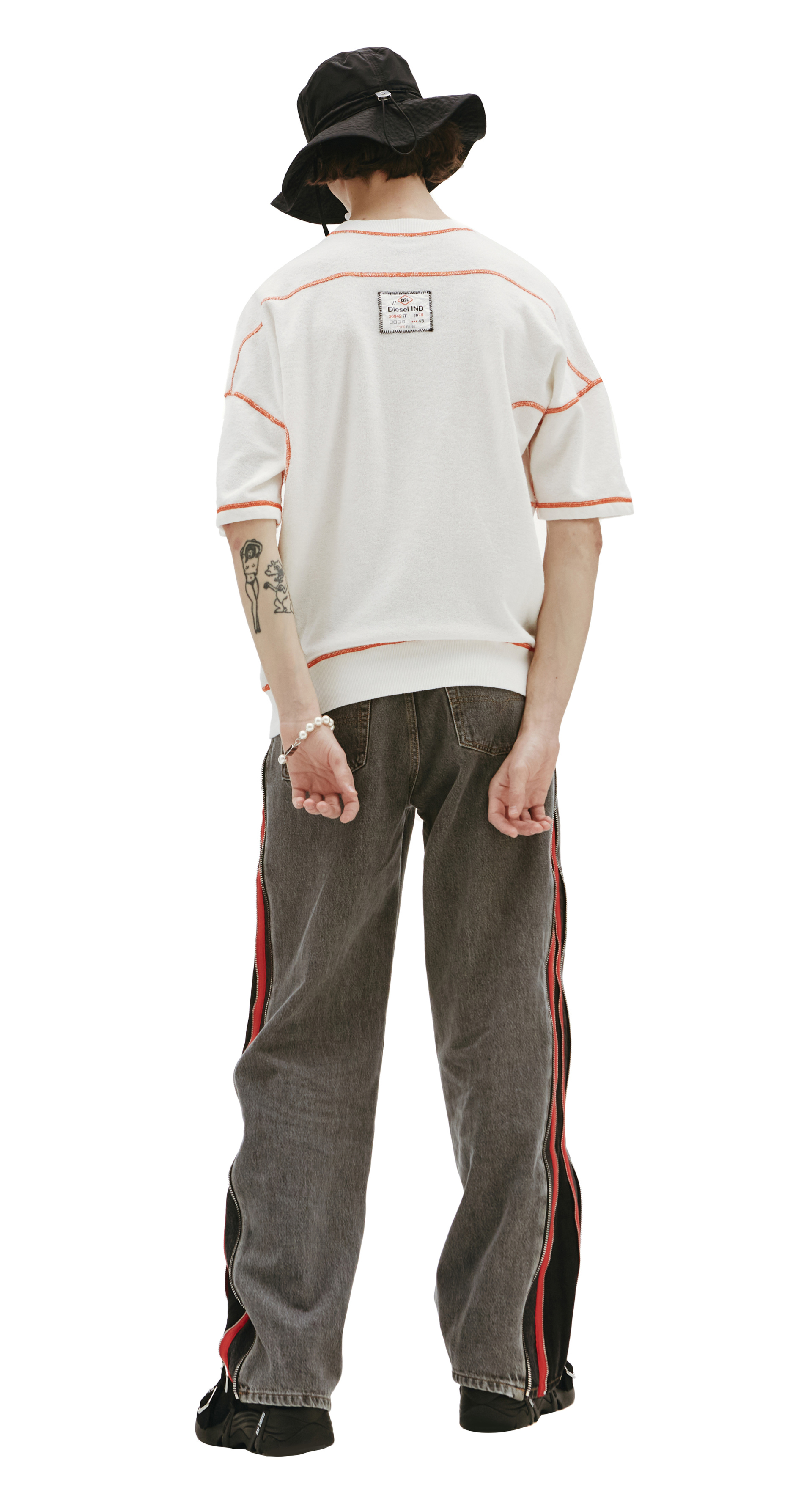 Diesel Широкие джинсы с лампасами