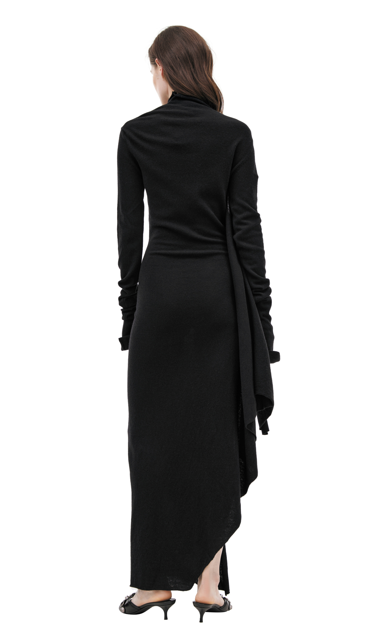 Ann Demeulemeester Шерстяное платье макси