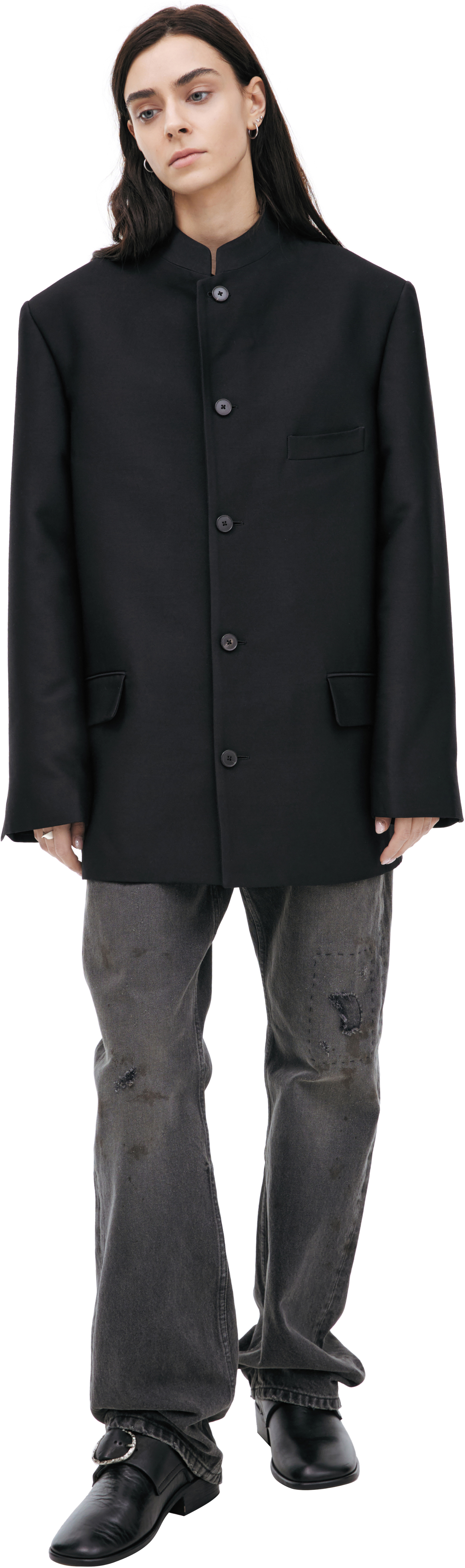 Enfants Riches Déprimés Пиджак с воротником стойкой