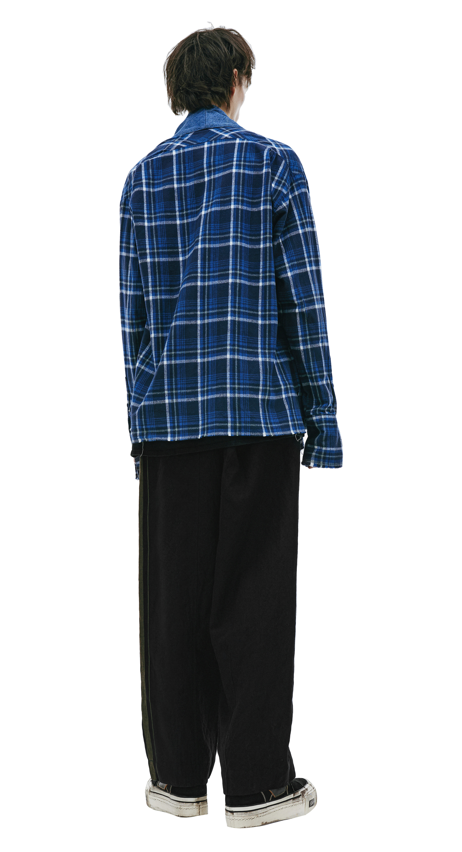 Greg Lauren Комбинированная рубашка-кимоно