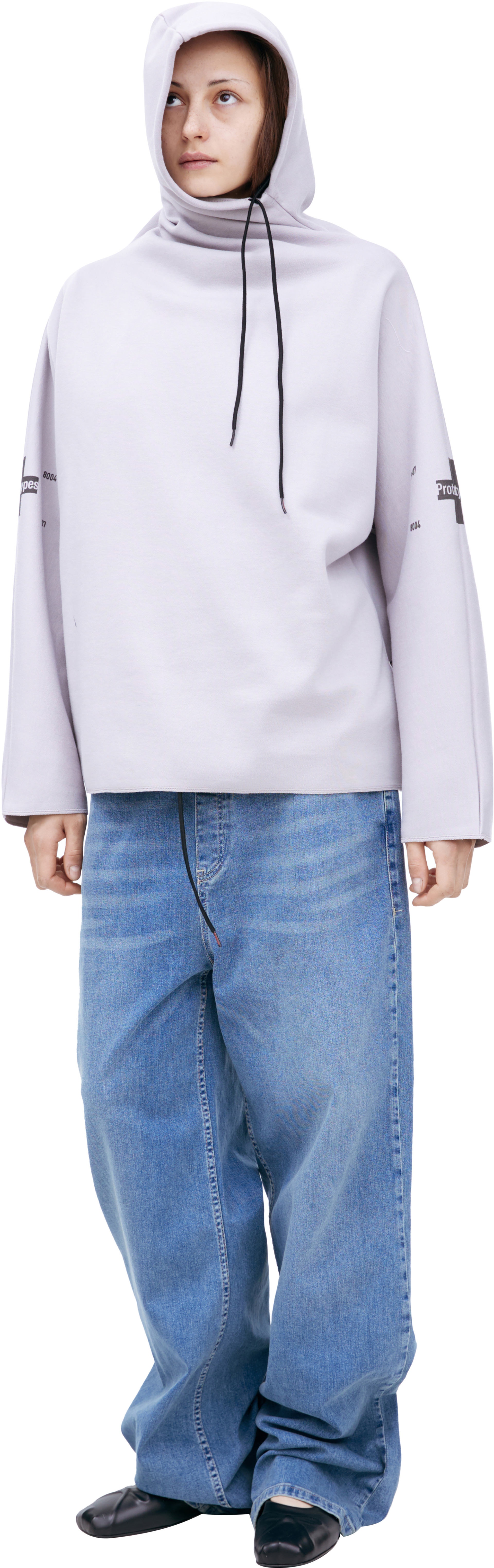 PROTOTYPES Бесшовное худи с вышивкой