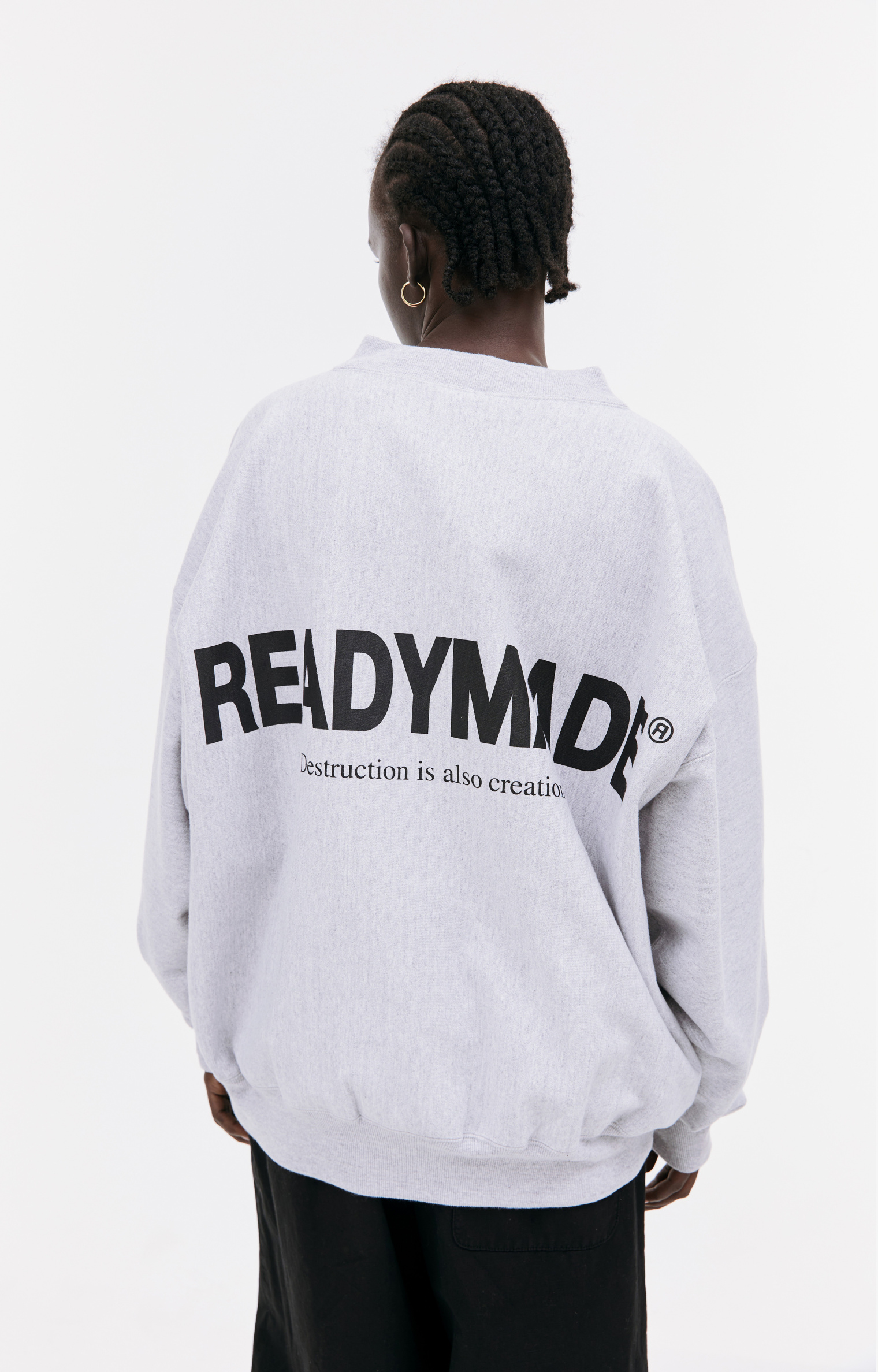 Readymade Серый свитшот с логотипом