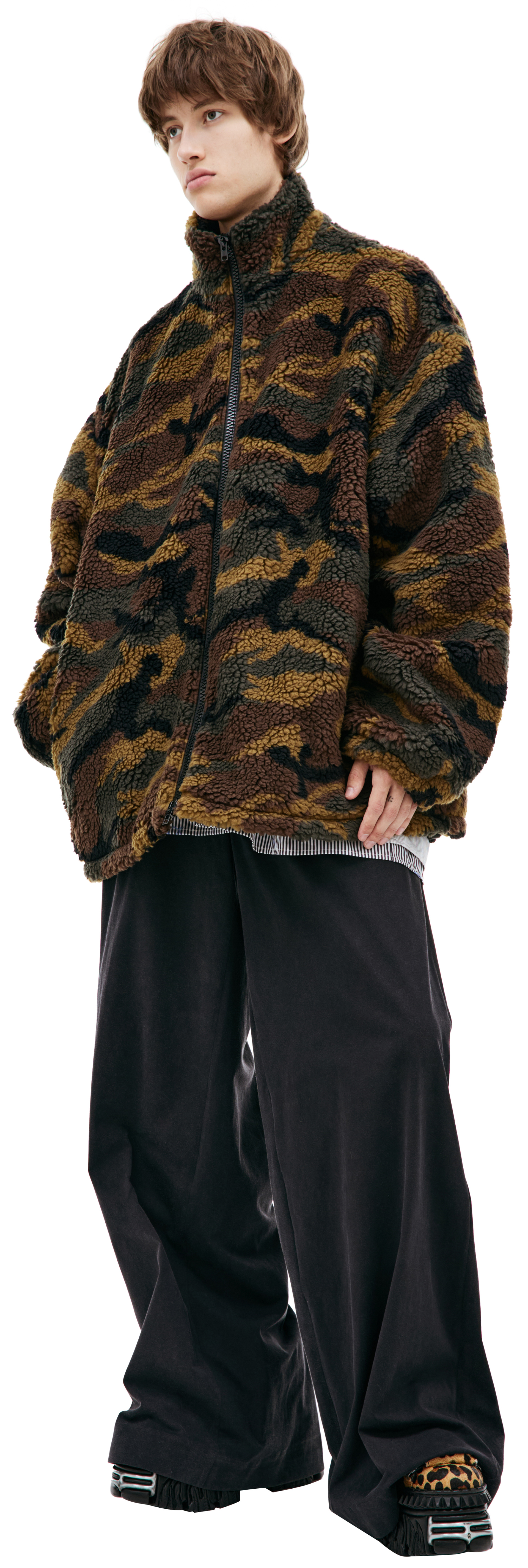 VETEMENTS Флисовая куртка на молнии