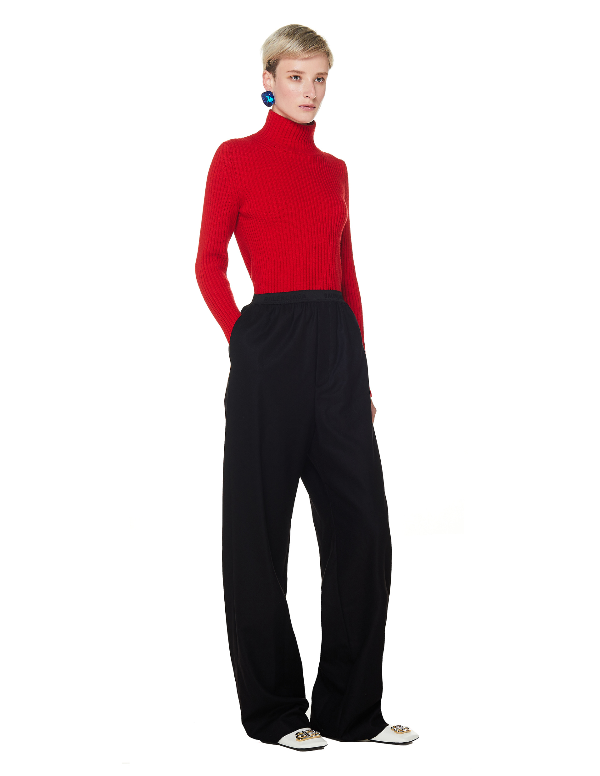 Balenciaga Синие серьги Rock
