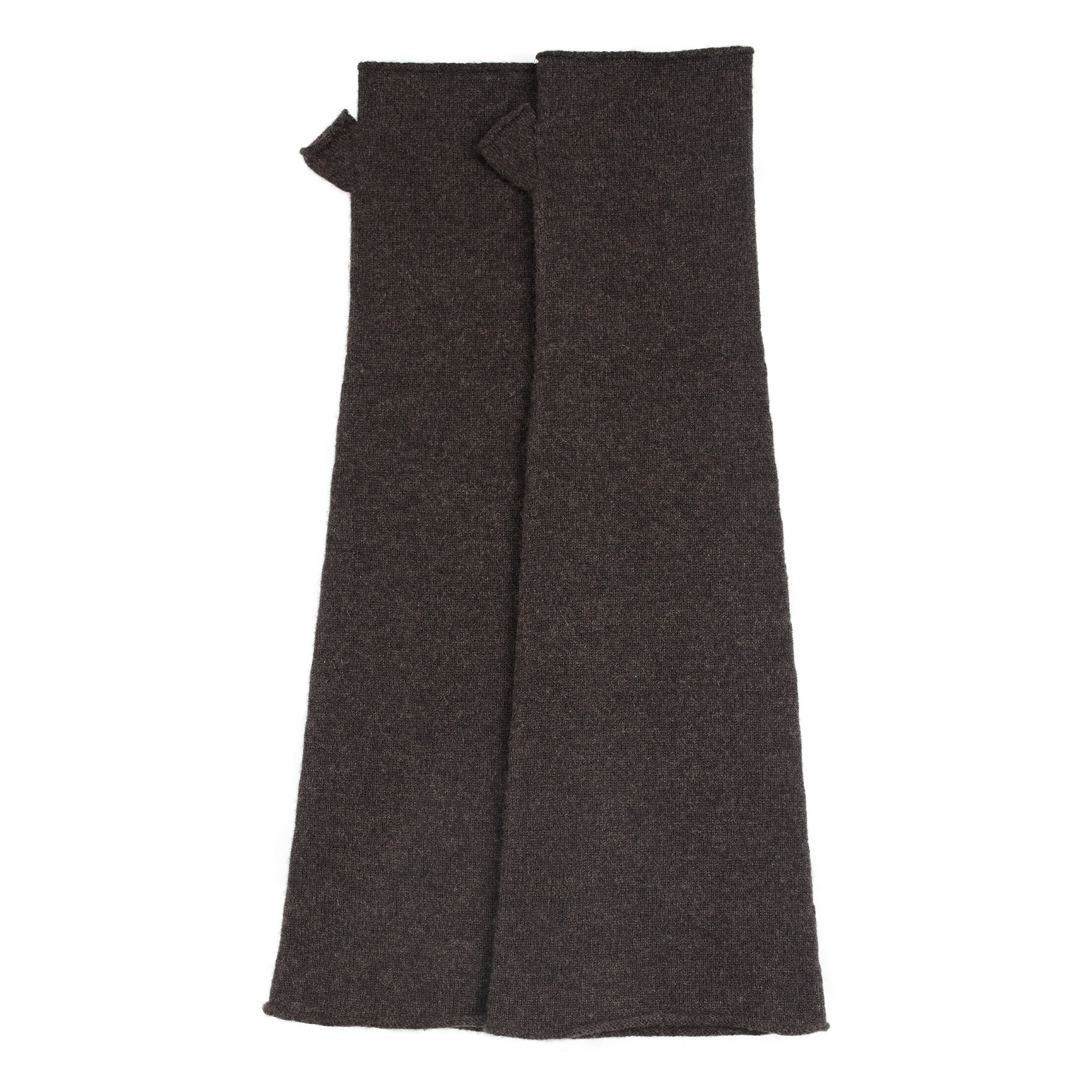 The Row Перчатки-10087-Y556 кашемир, обрезанные,коричневые