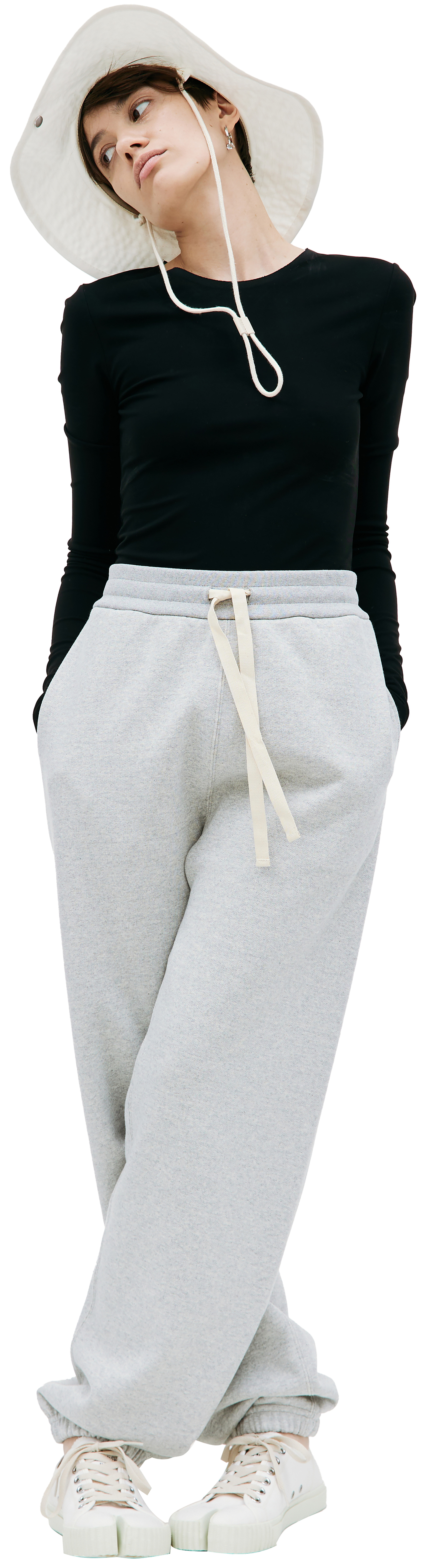 Jil Sander Спортивные брюки с лентами