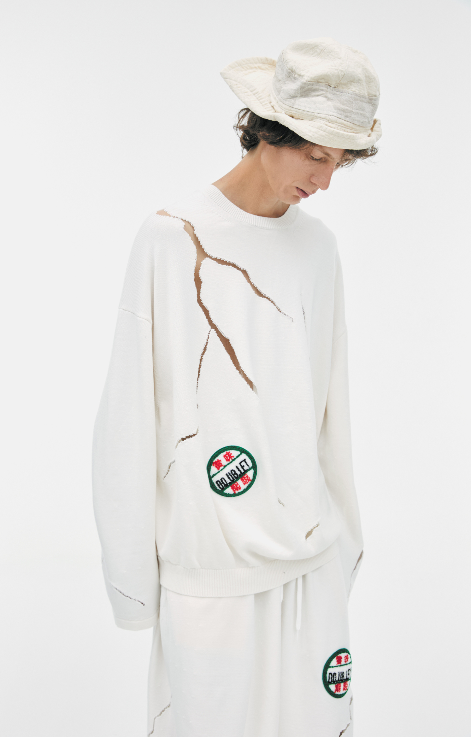Doublet Свитшот CRACKED EGG KNIT