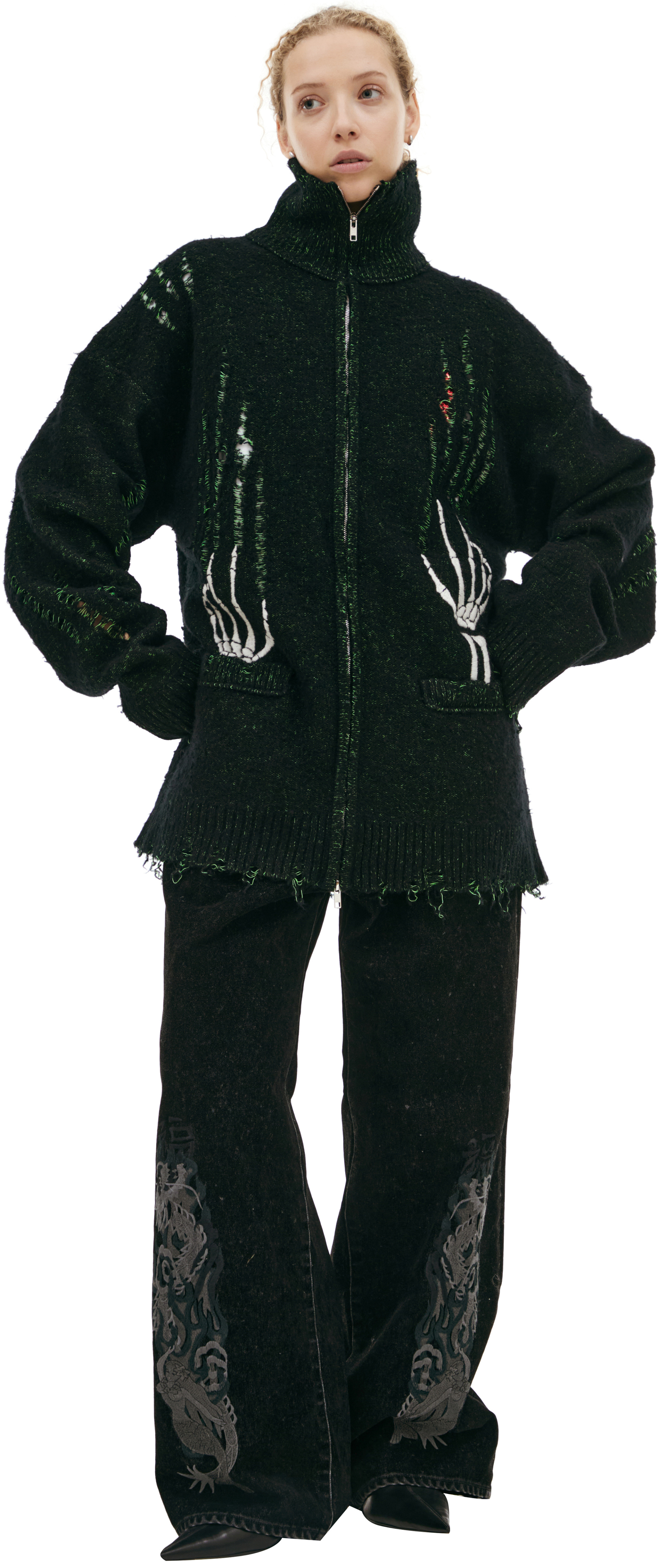 Doublet Кардиган с руками скелета