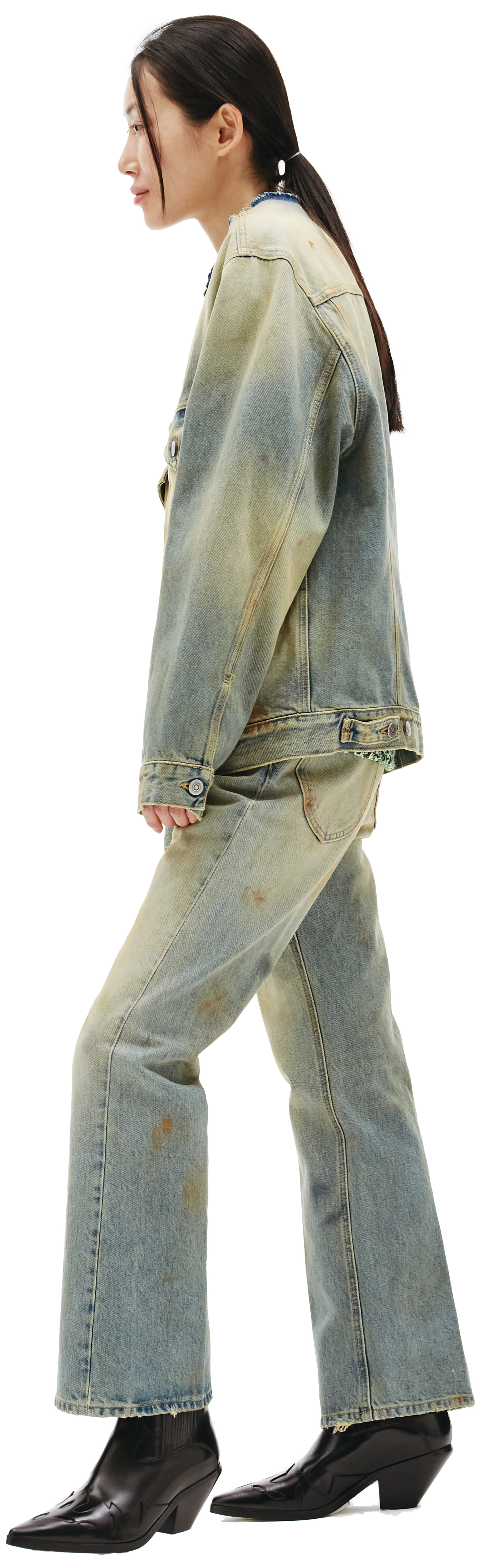 Maison Margiela Джинсовая куртка без воротника