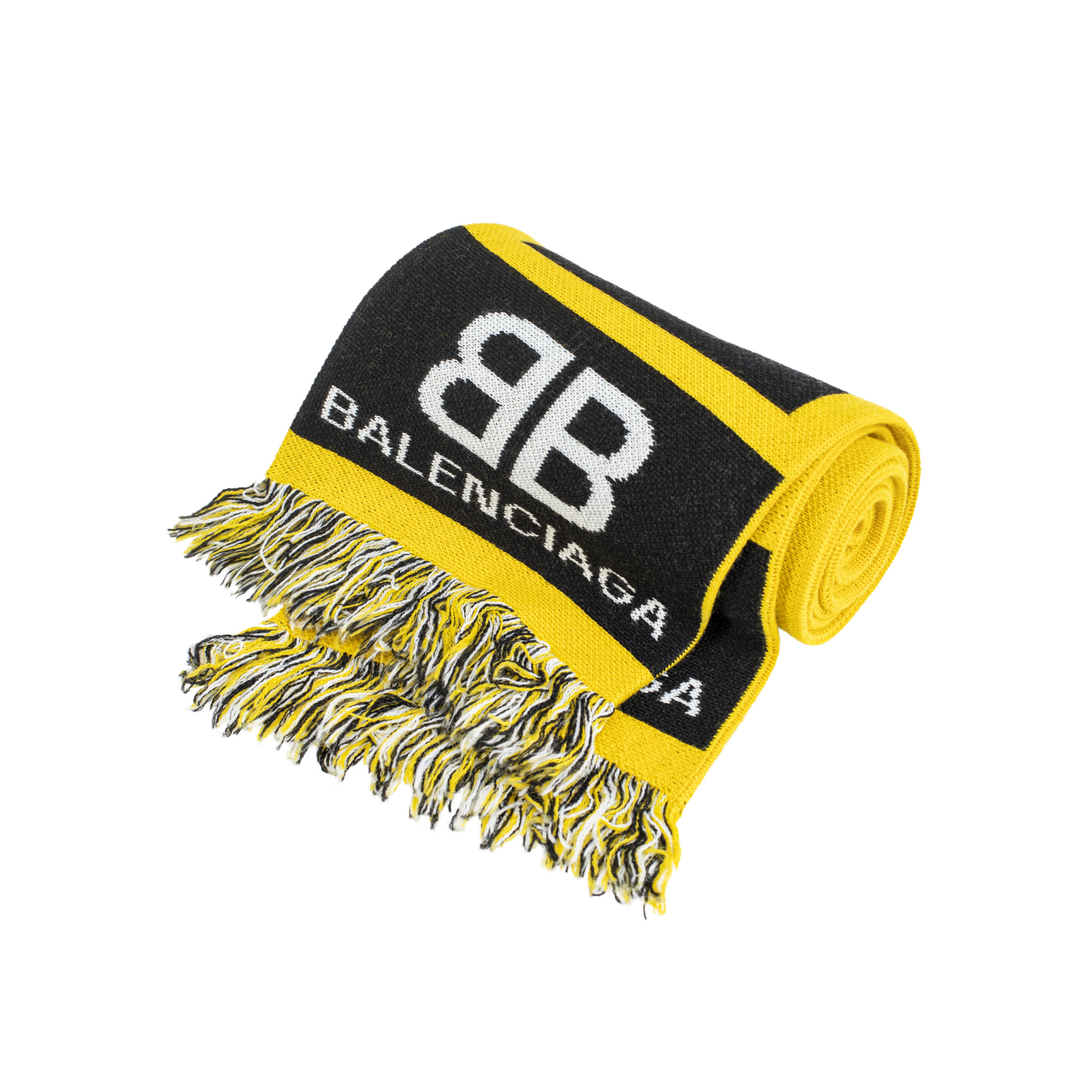 Balenciaga Черно-желтый шарф The Simpsons Springfield