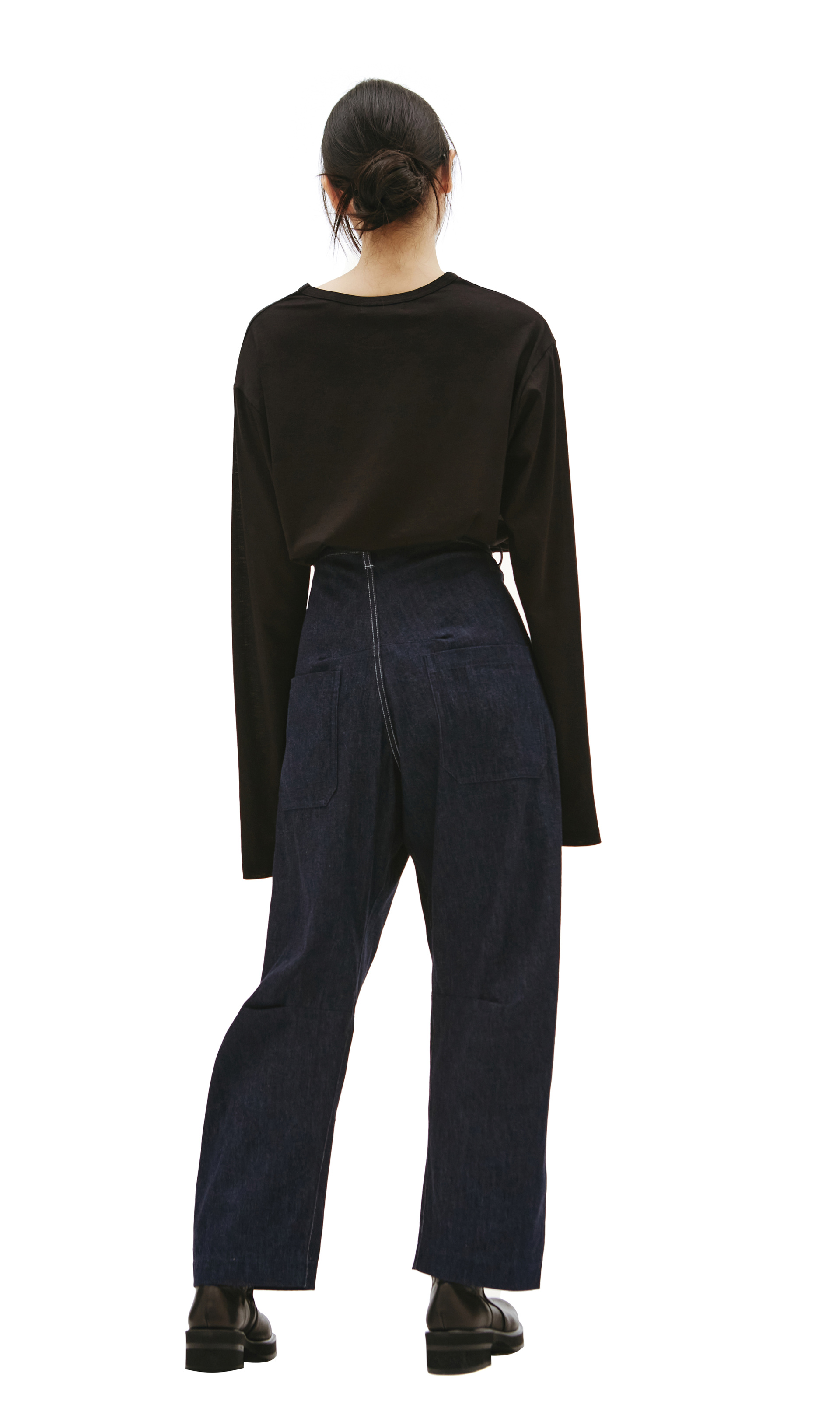 Y\'s Широкие джинсы с контрастными швами