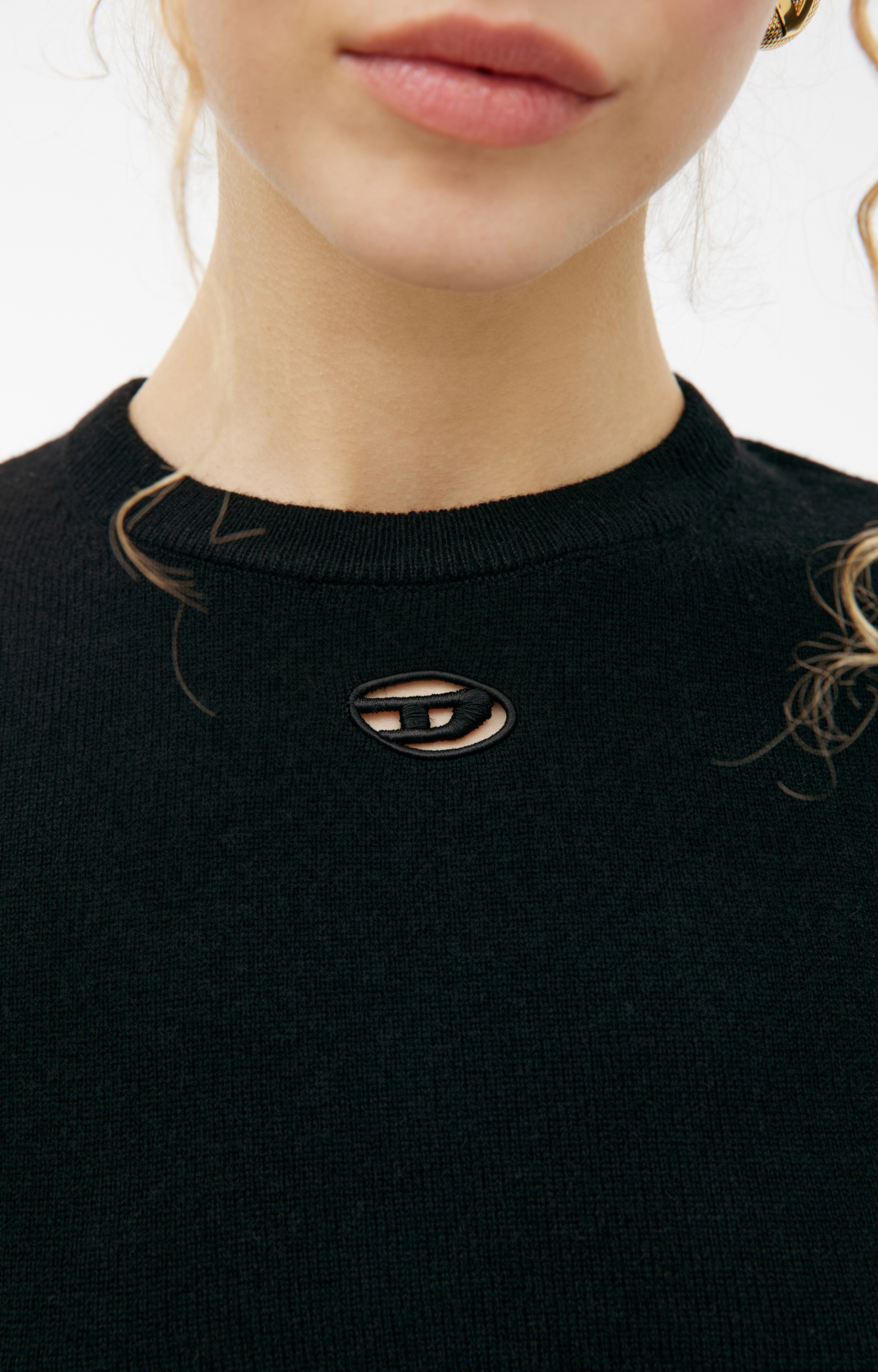 Diesel Черный свитер из шерсти