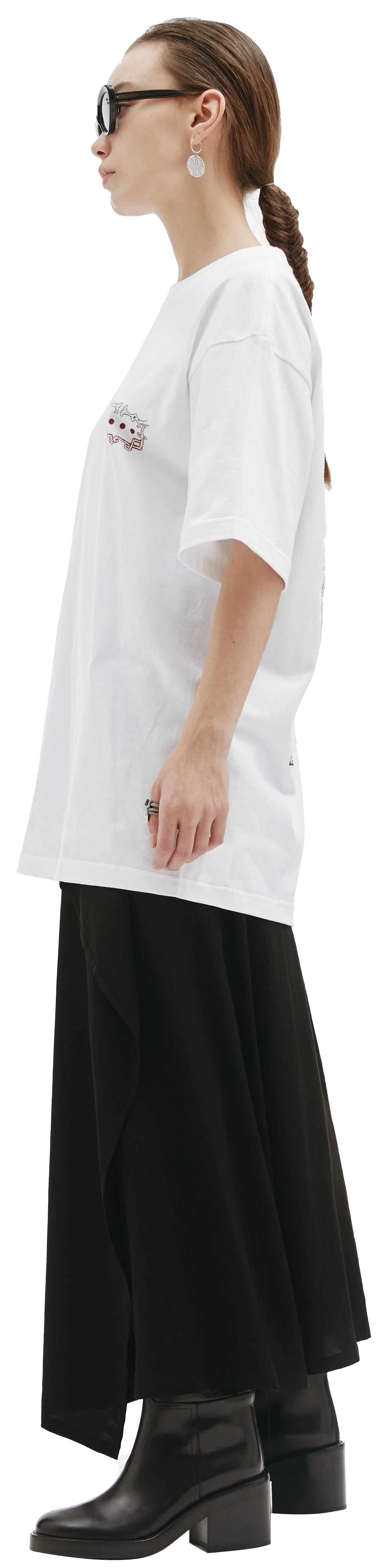 Y\'s Футболка из хлопка с принтом