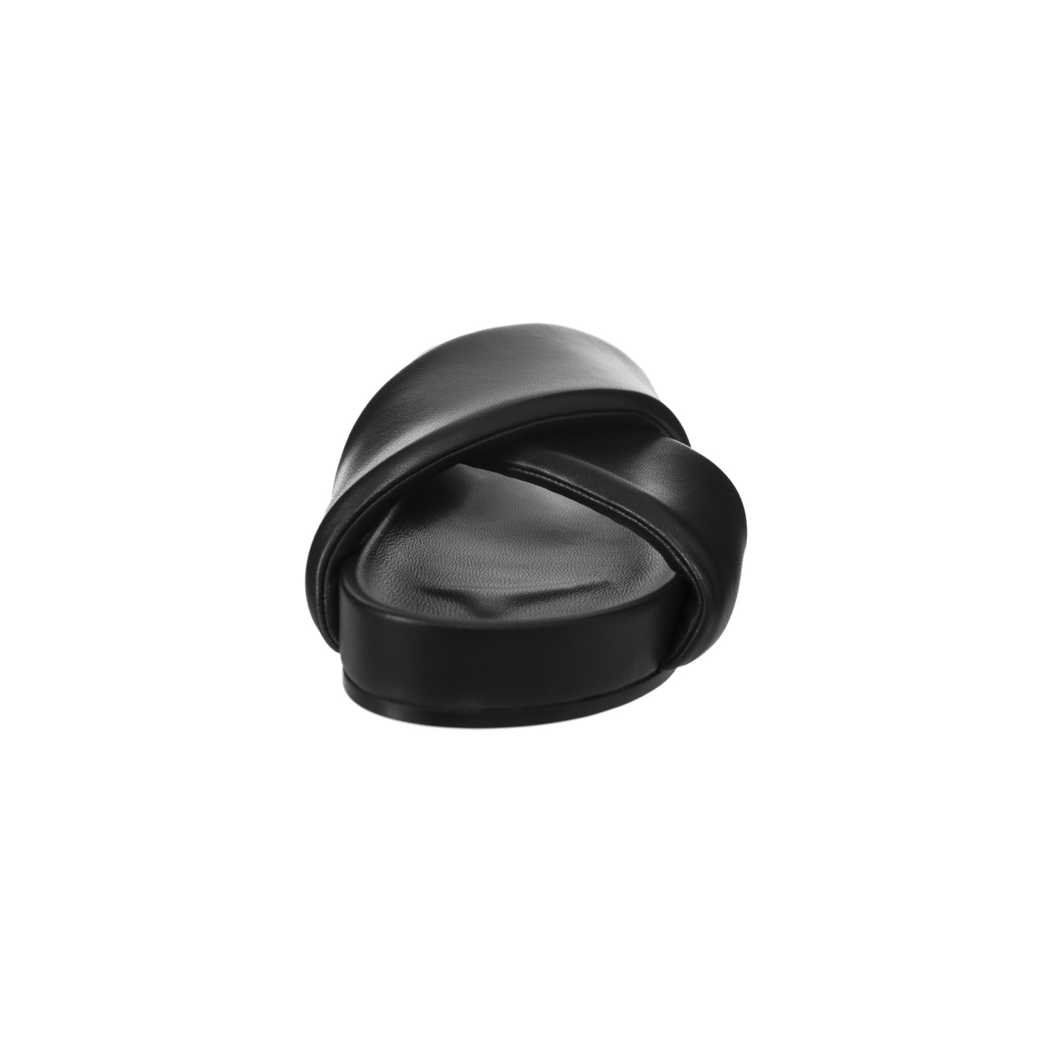 Jil Sander Черные сандалии из кожи