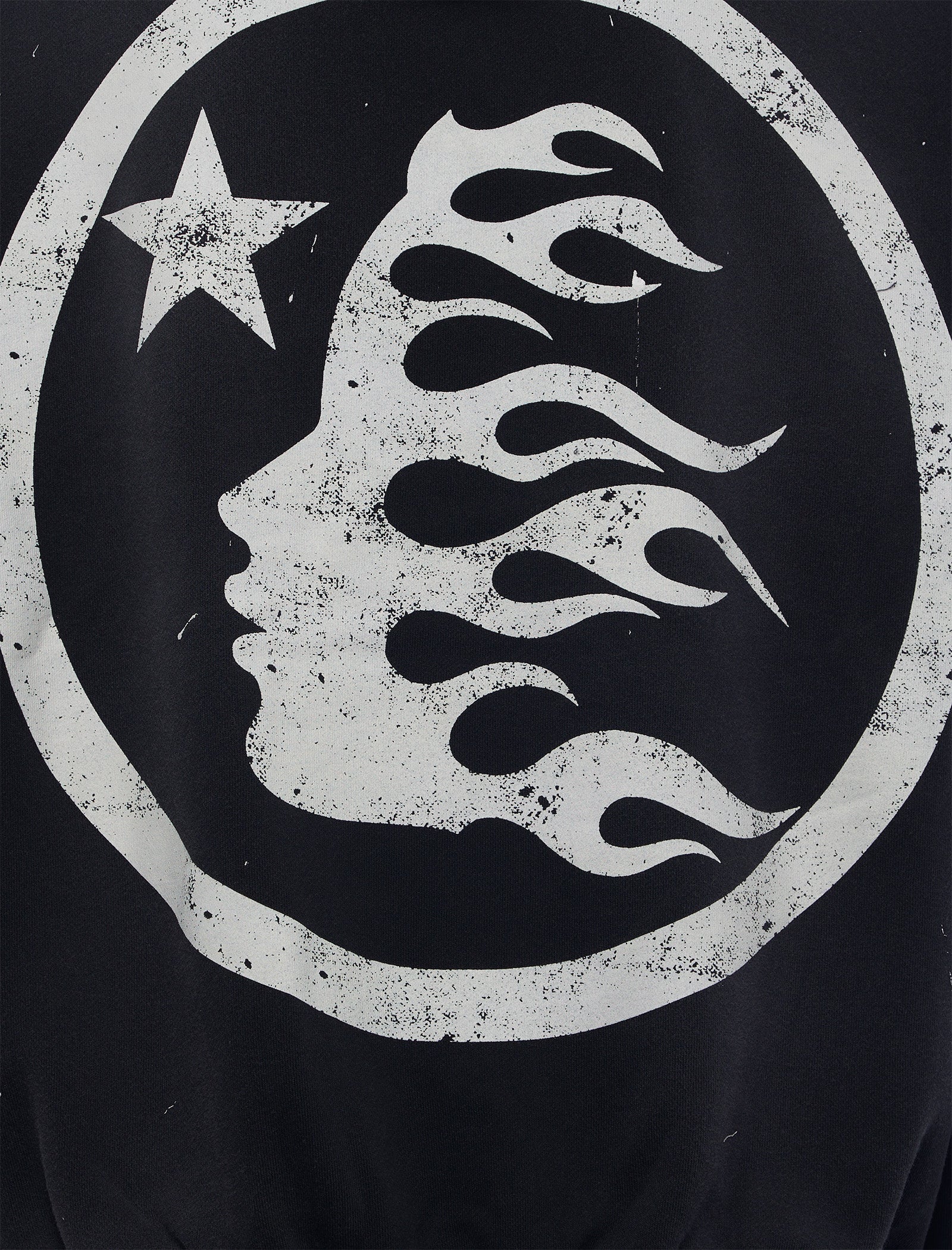 Hellstar Черное худи с принтом