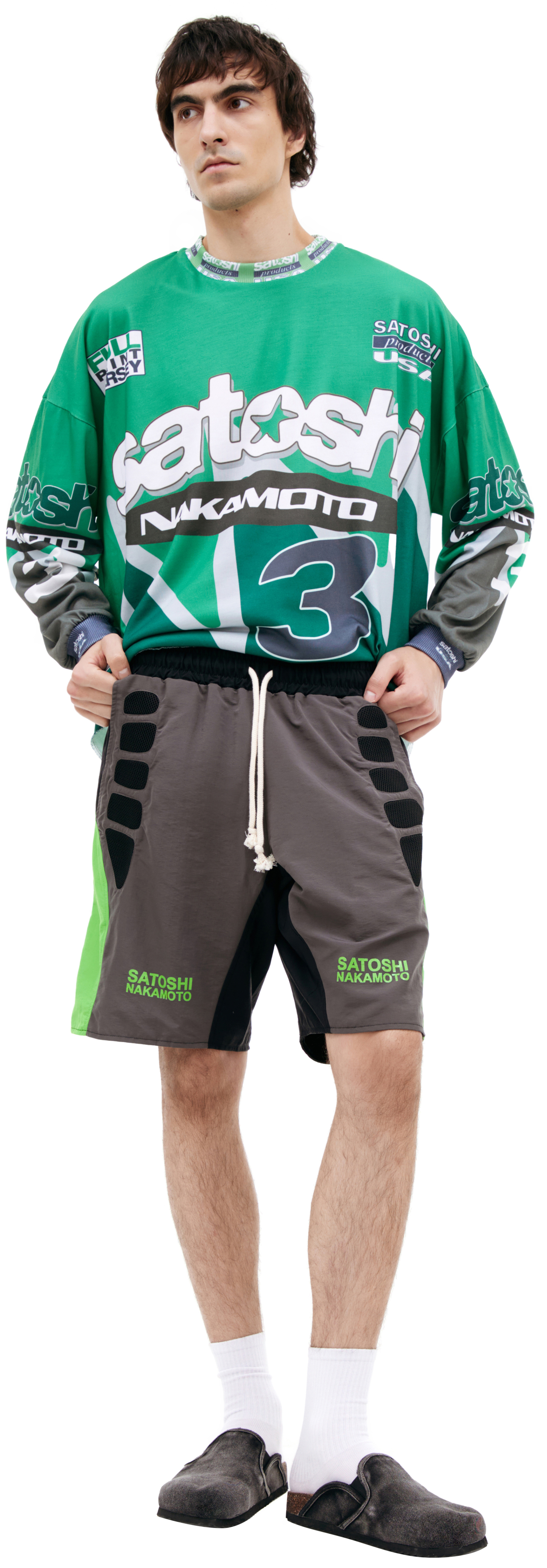 Satoshi Nakamoto Шорты c логотипом