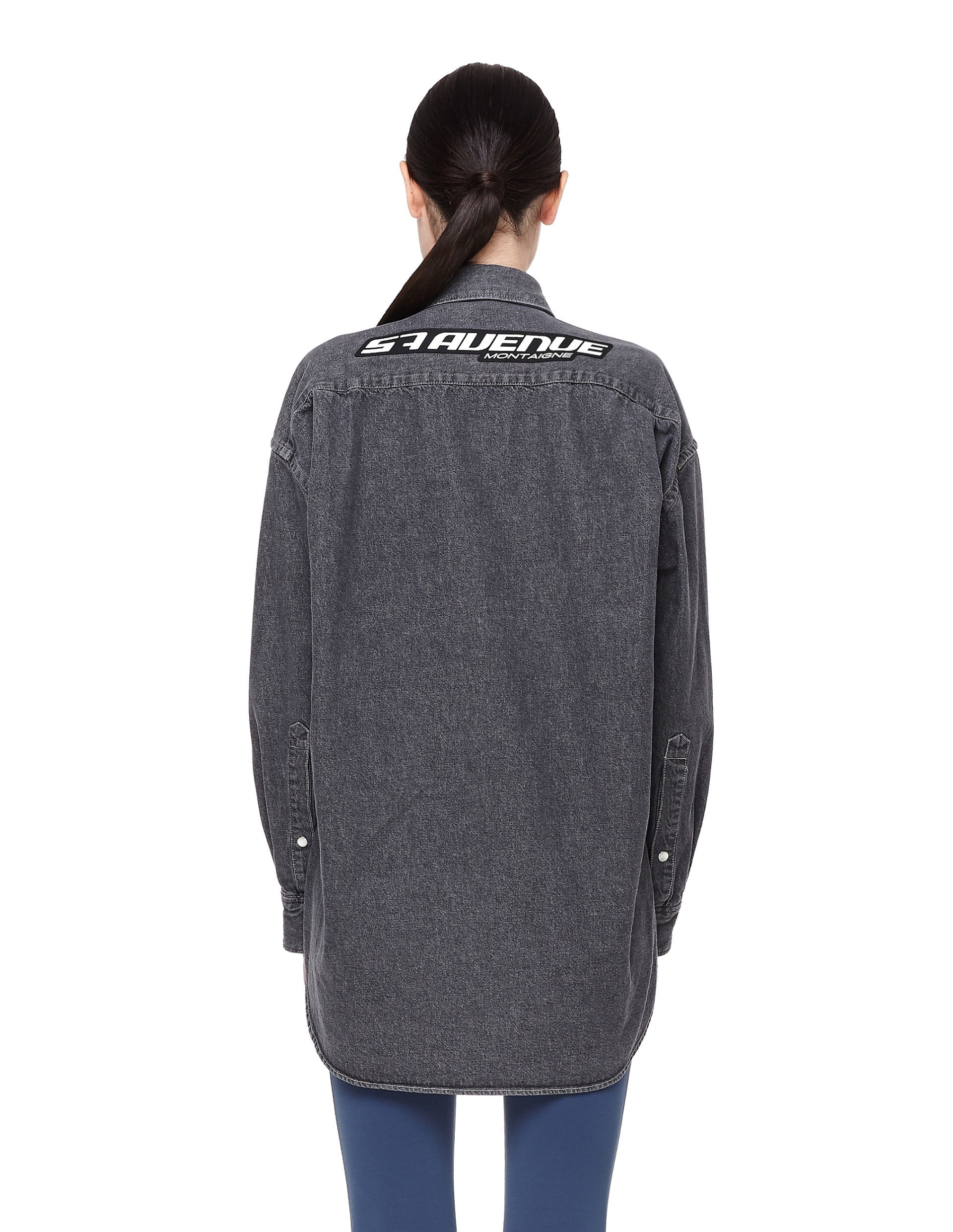 Balenciaga Рубашка с патчем 57 Avenue Montaigne