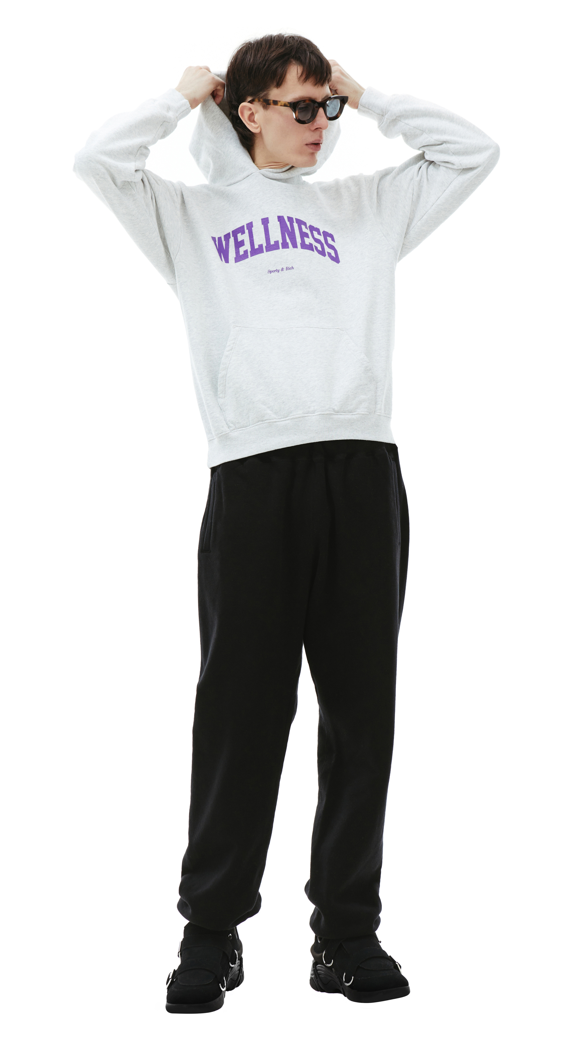 SPORTY & RICH Худи с принтом Wellness