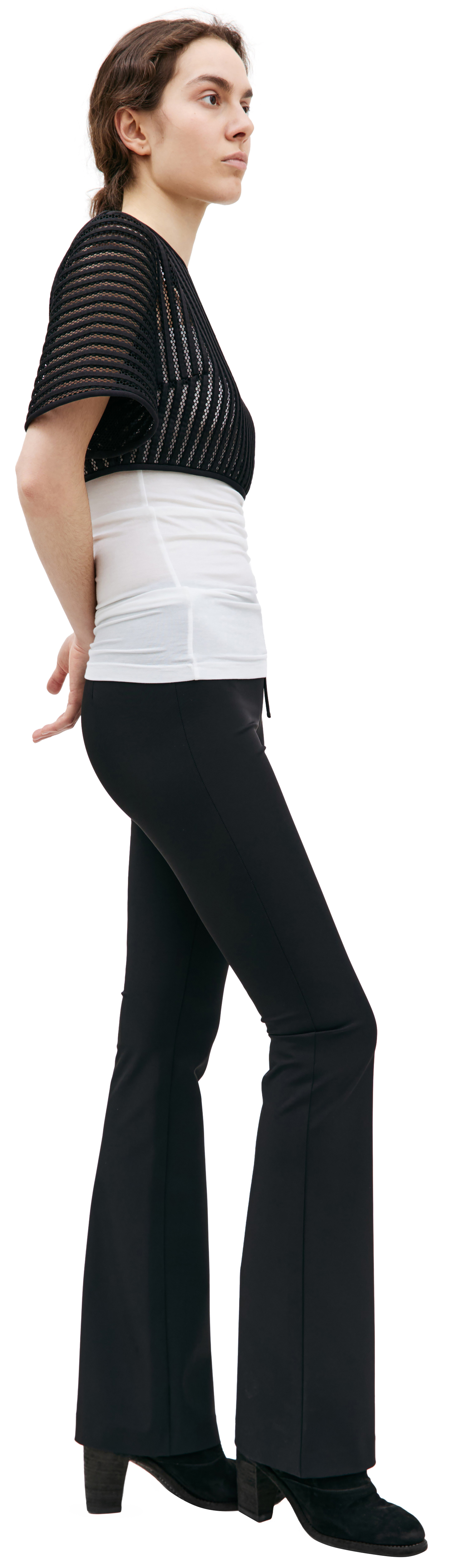 David Koma Укороченный топ из сетчатой ткани