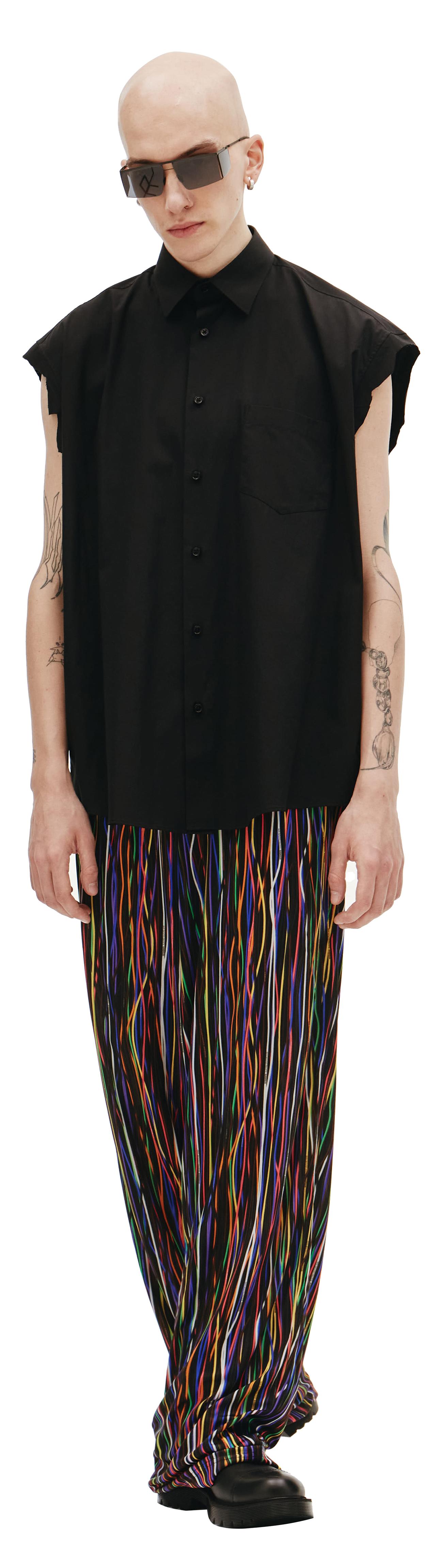 VETEMENTS Черная рубашка без рукавов