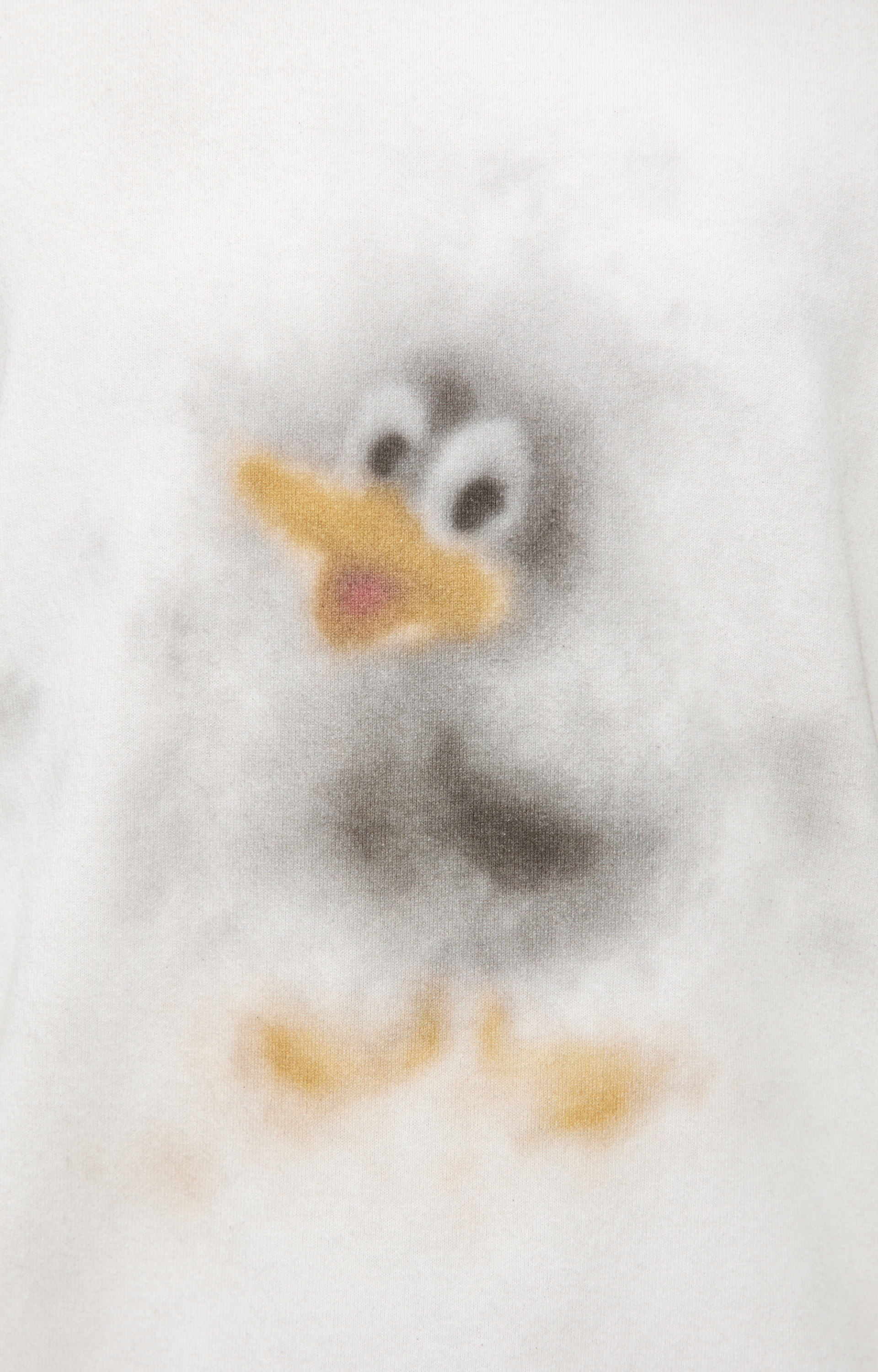 Maison Mihara Yasuhiro Белый лонгслив с принтом