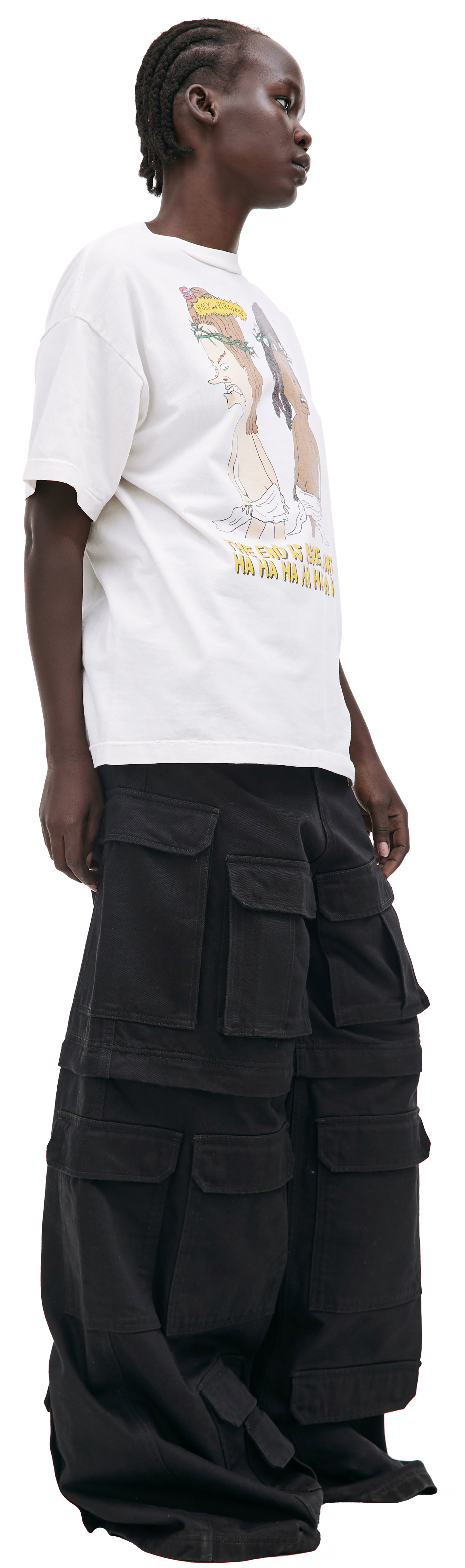 Saint Michael Оверсайз футболка с принтом Holy & Virtuous