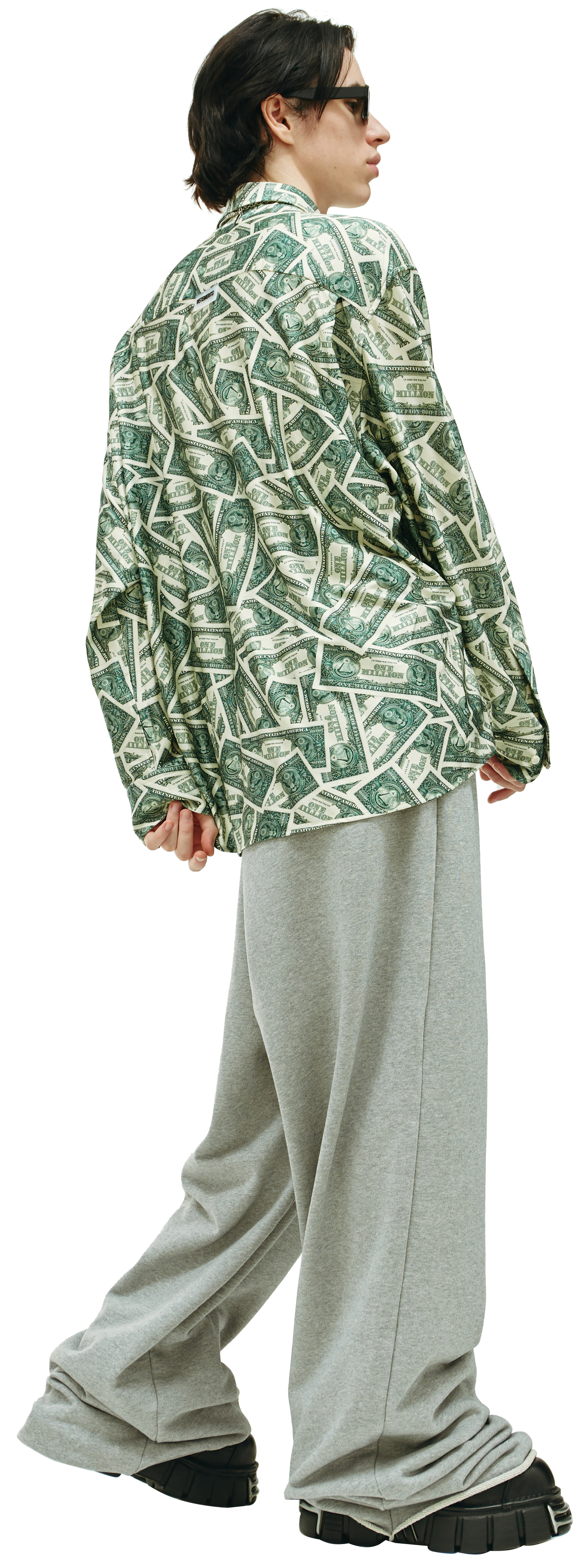VETEMENTS Рубашка с монопринтом Million dollar